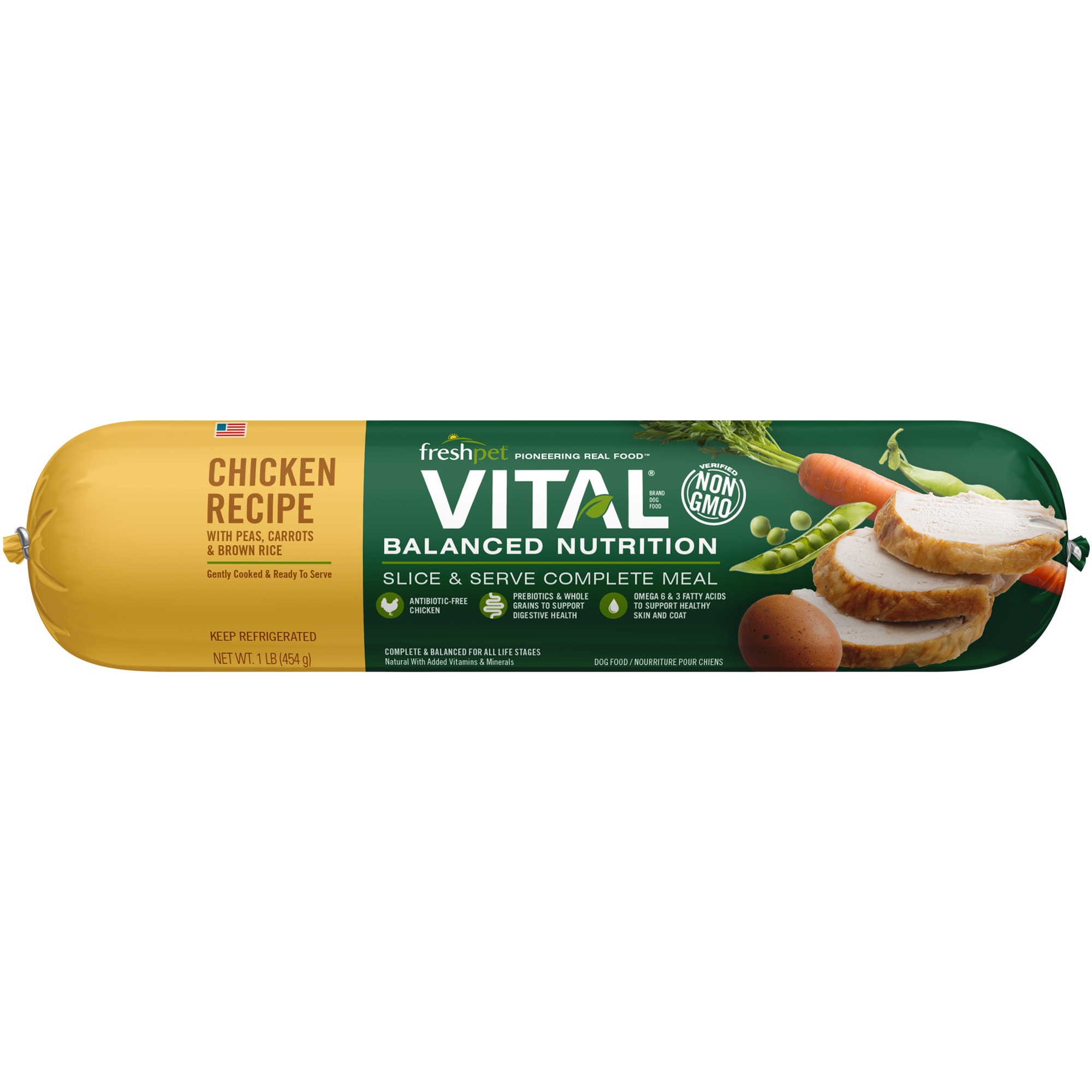 Freshpet Vital Balanced Nutrition Chicken and Whole Grain Fresh