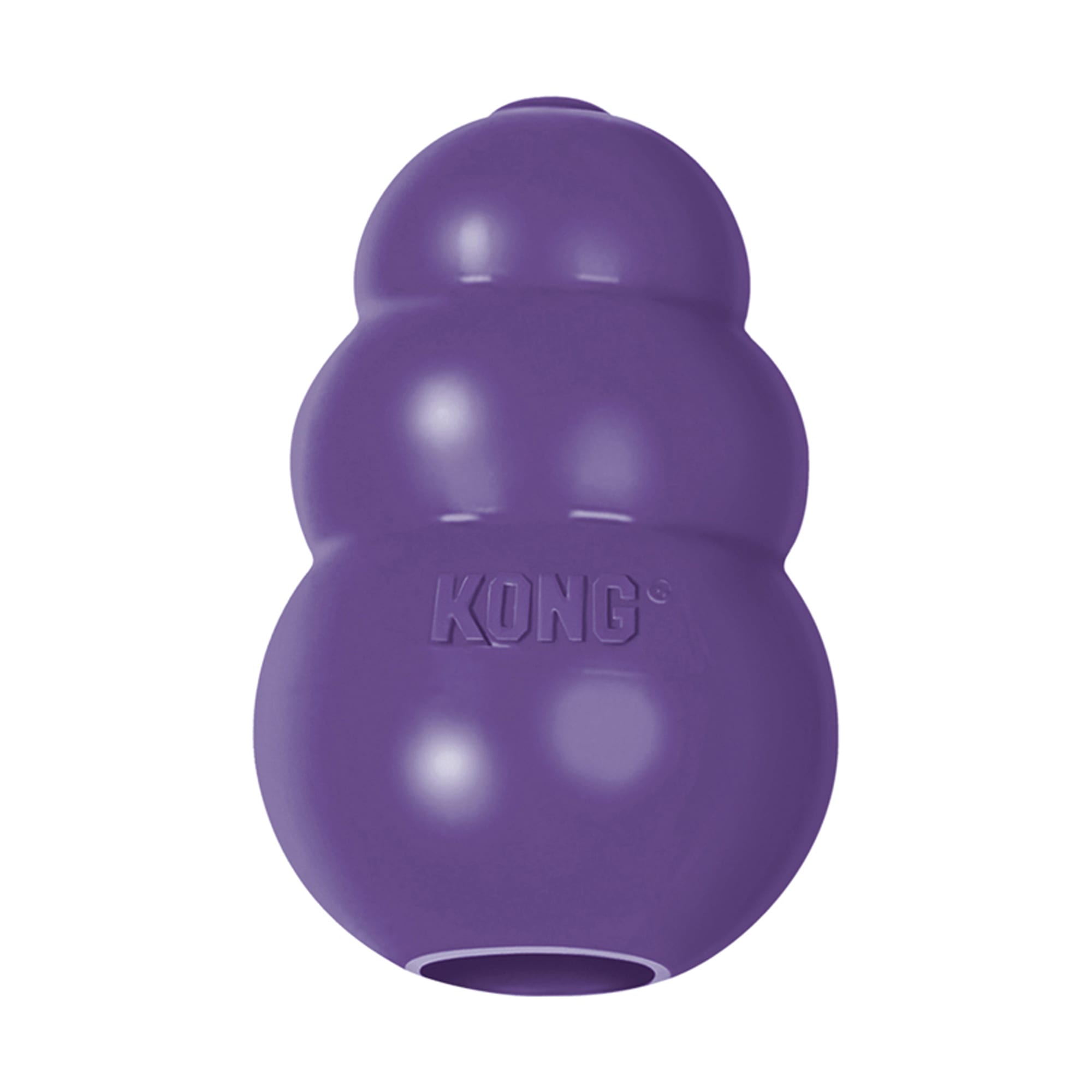 ( colors vary) KONG Senior Gentle Natural Rubber Dog Toy, Small, Purple