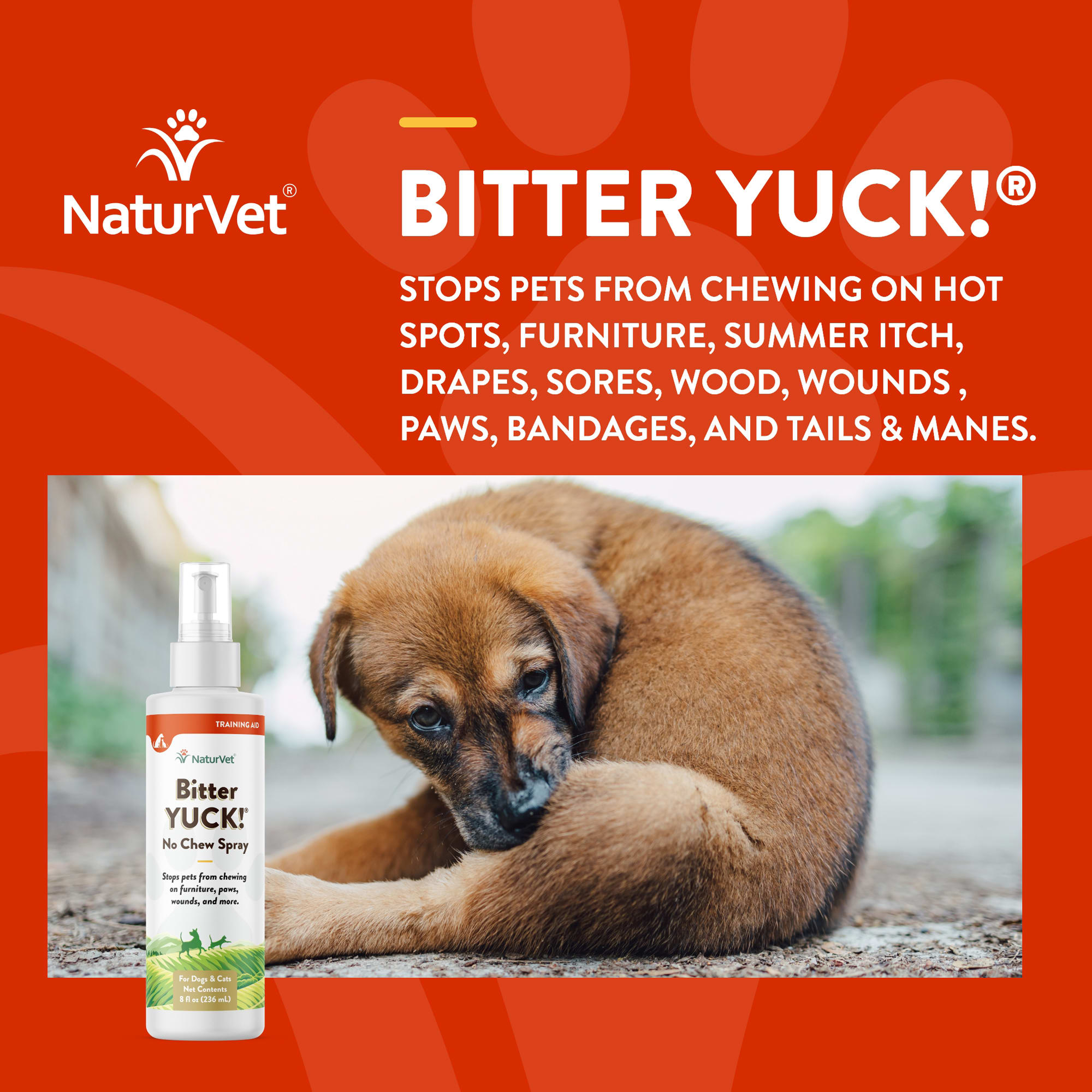 NaturVet Bitter Yuck No Chew Spray 16 fl. oz. Petco