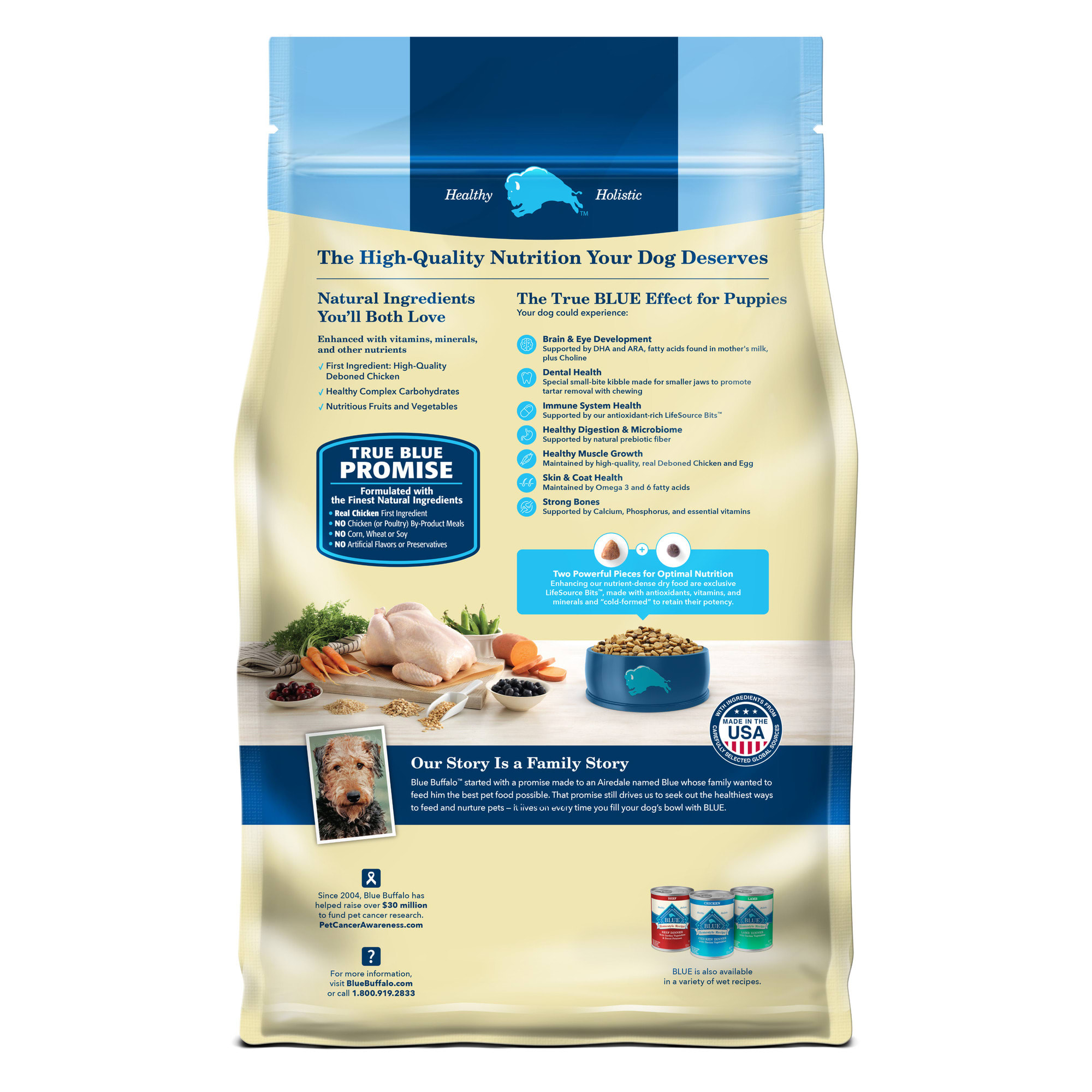Blue Buffalo Life Protection Chicken Rice Puppy Food, 34 lbs