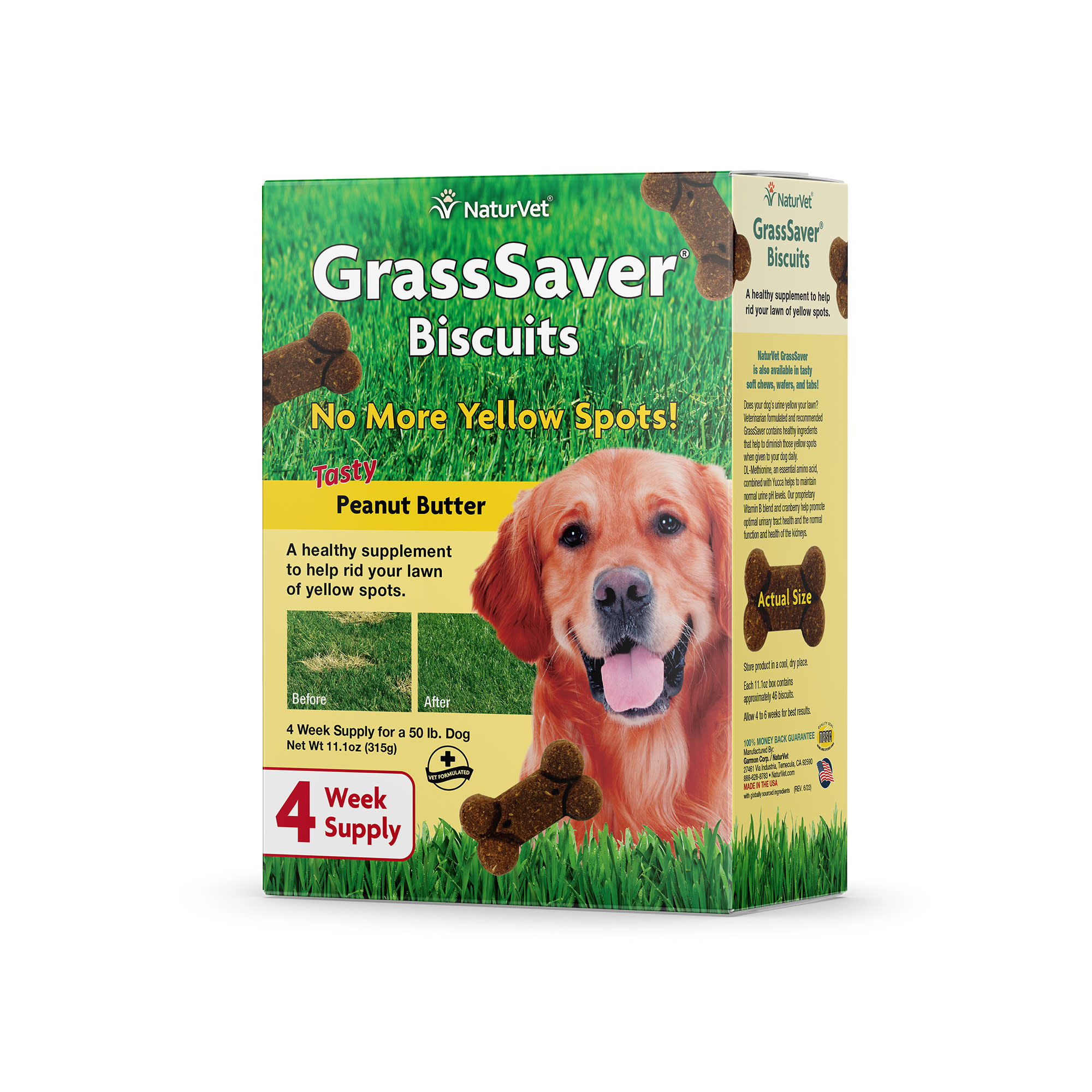 NaturVet GrassSaver Biscuits for Dogs, 22.2 oz. | Petco