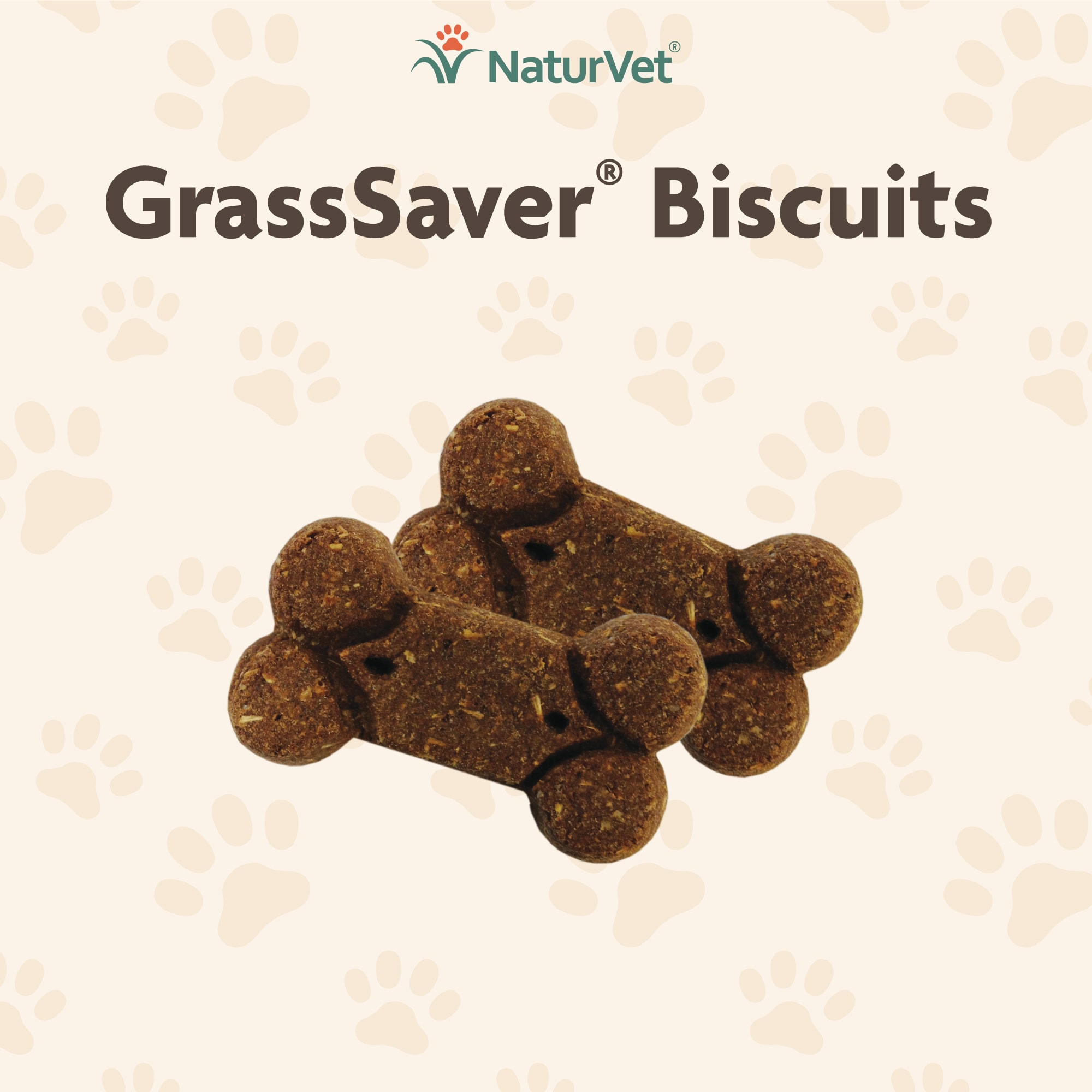 NaturVet GrassSaver Peanut Butter Dog Biscuits 22.2 oz