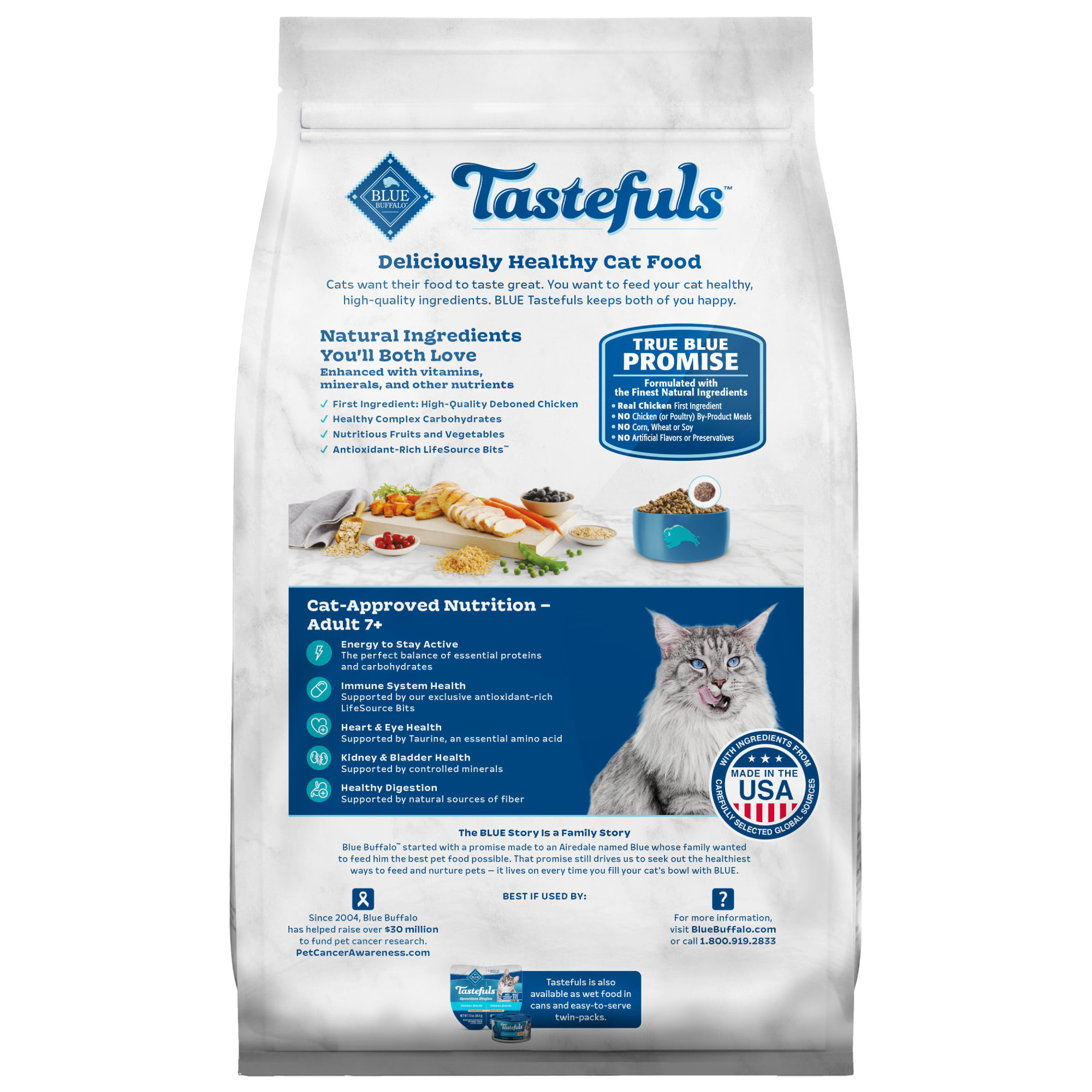 Blue healthy aging shop mature cat dry food