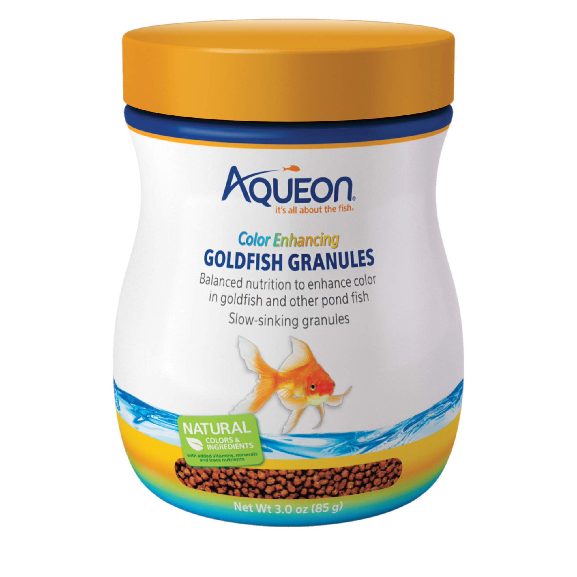 Aqueon Color Enhancing Goldfish Granules, 3 oz.