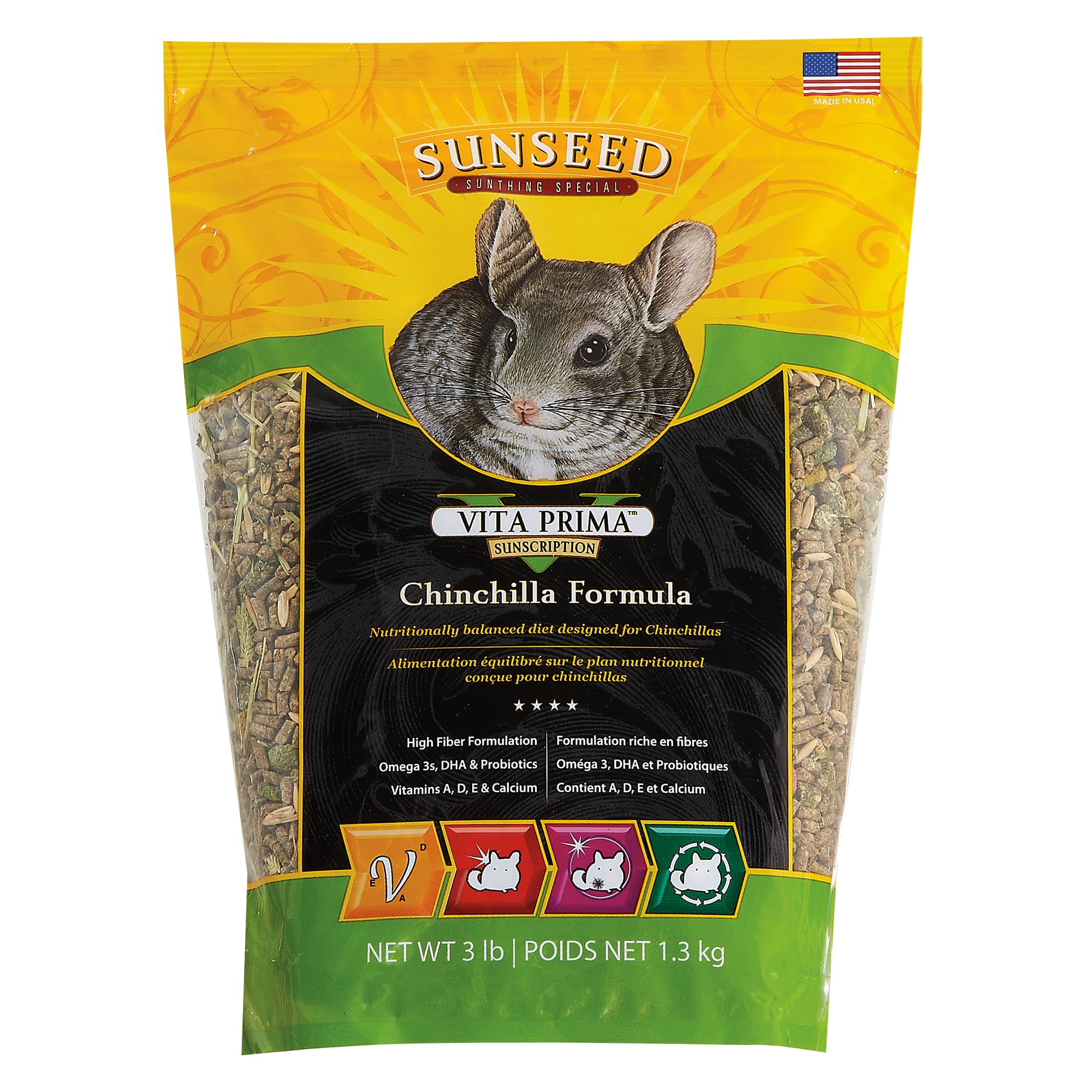 UPC 087535491305 product image for Sun Seed Vita Prima Sunscription Chinchilla Food, 3 lbs. | upcitemdb.com