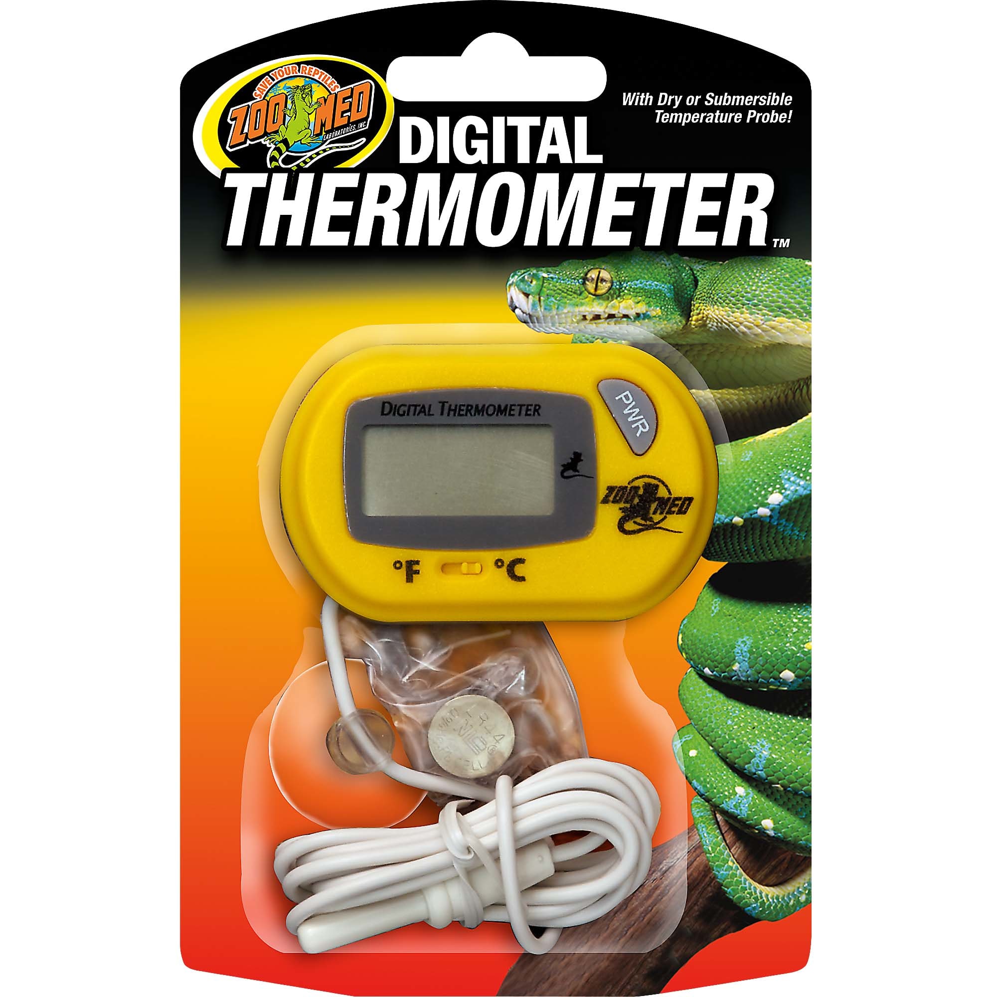 REPTI ZOO Digital Thermometer Hygrometer, High Presicion Sensitive  Thermometer and Humidity Gauge for Reptile Terraium Aquarium with High and  Low