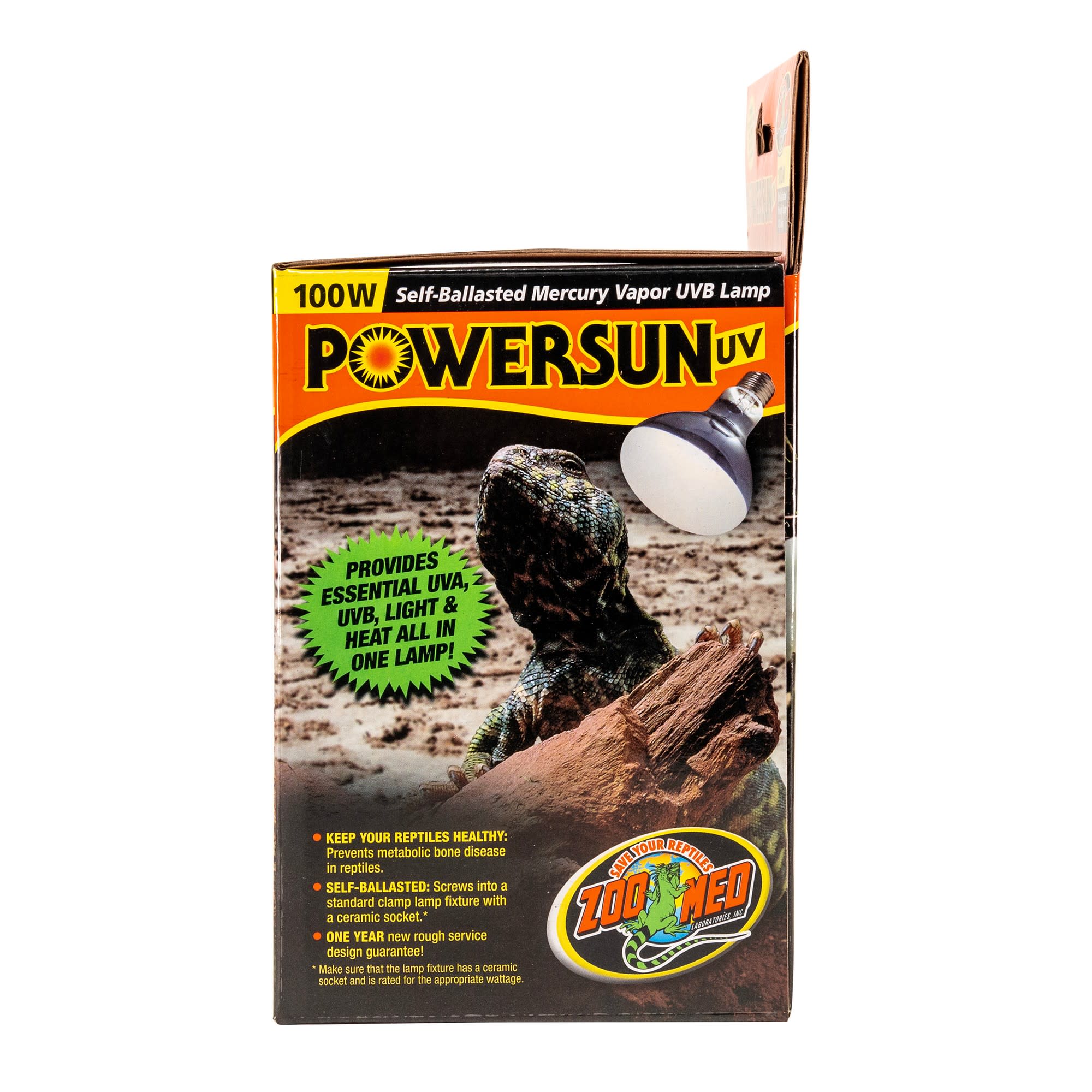 UV Petco Med UVB Self-Ballasted Vapor Zoo Mercury | PowerSun Lamp