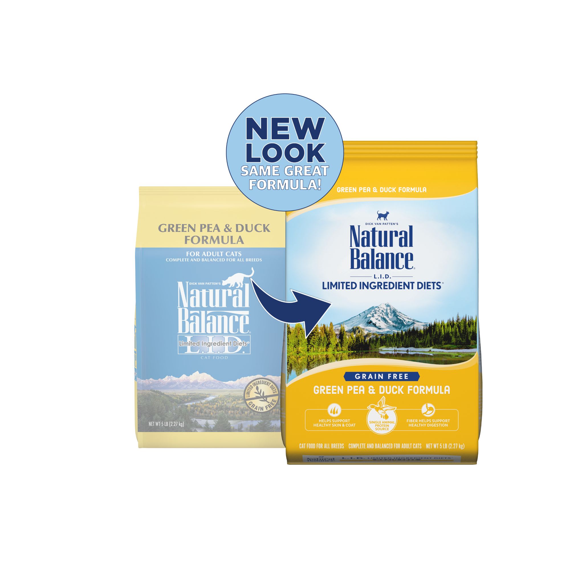 Natural balance duck clearance and pea cat food