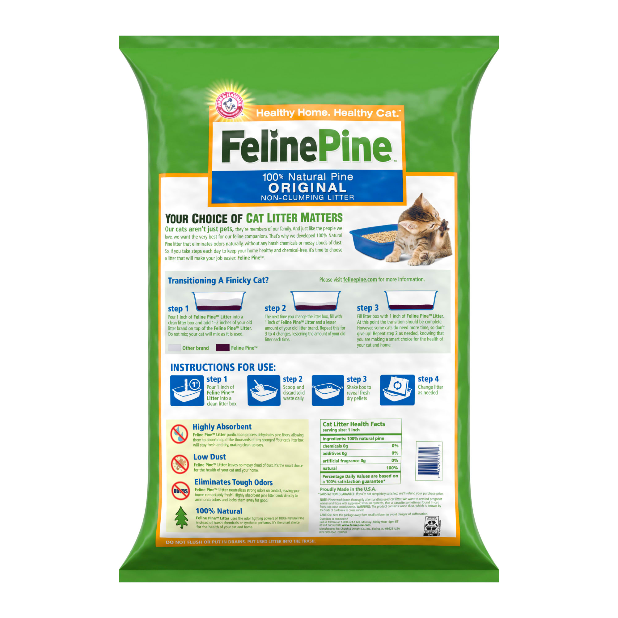 Feline Pine Original Wood Cat Litter, 40 Petco
