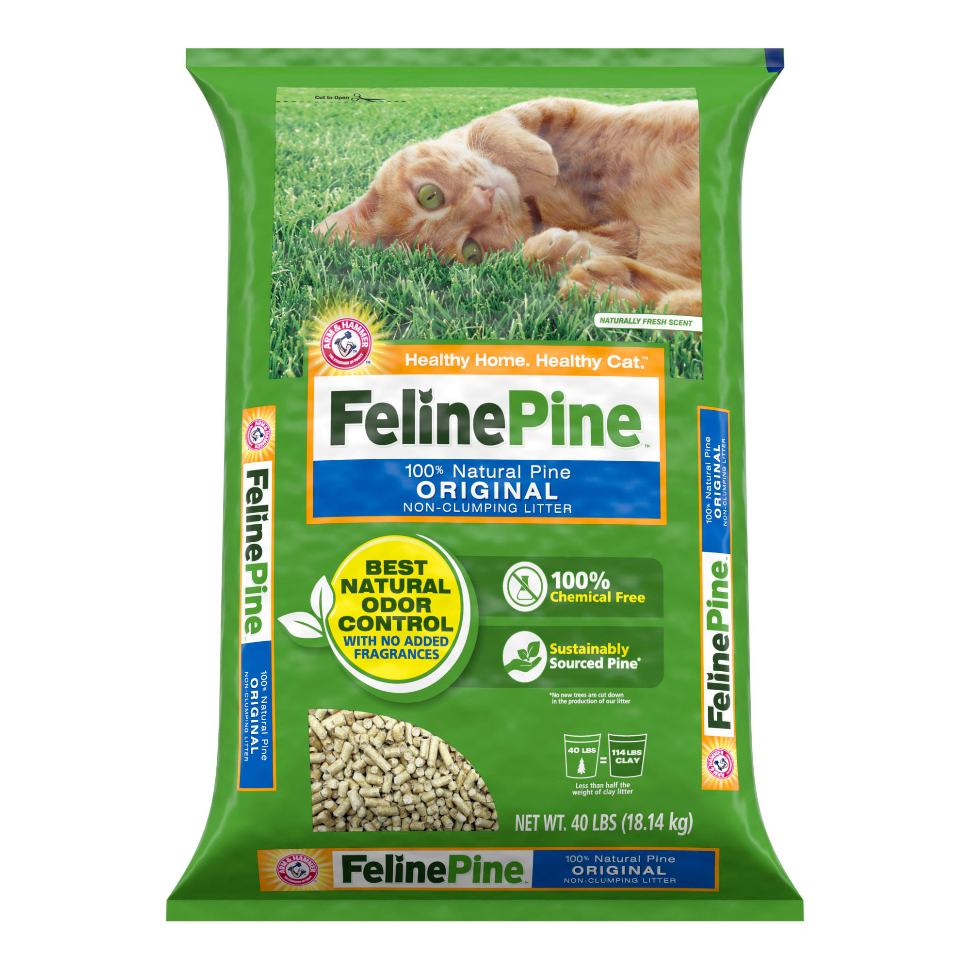 Feline Pine Original Cat Litter, 40 lbs. Petco
