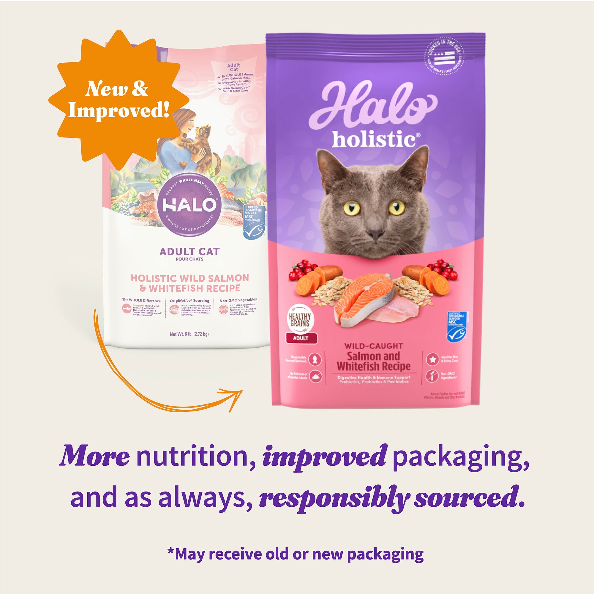 Halo cat sale food salmon