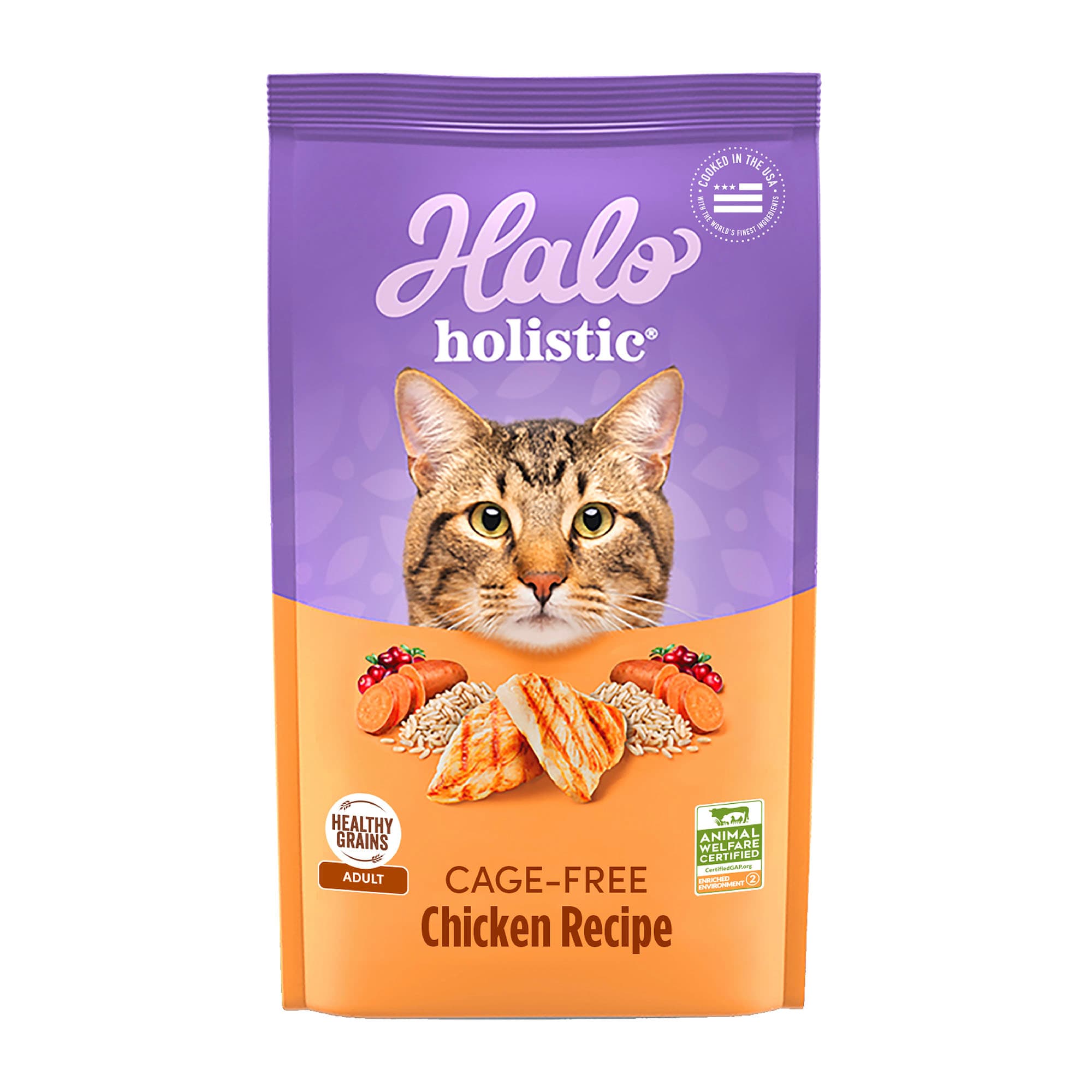 Halo Adult Holistic Chicken & Chicken Liver Recipe Dry Cat Food 10-lb