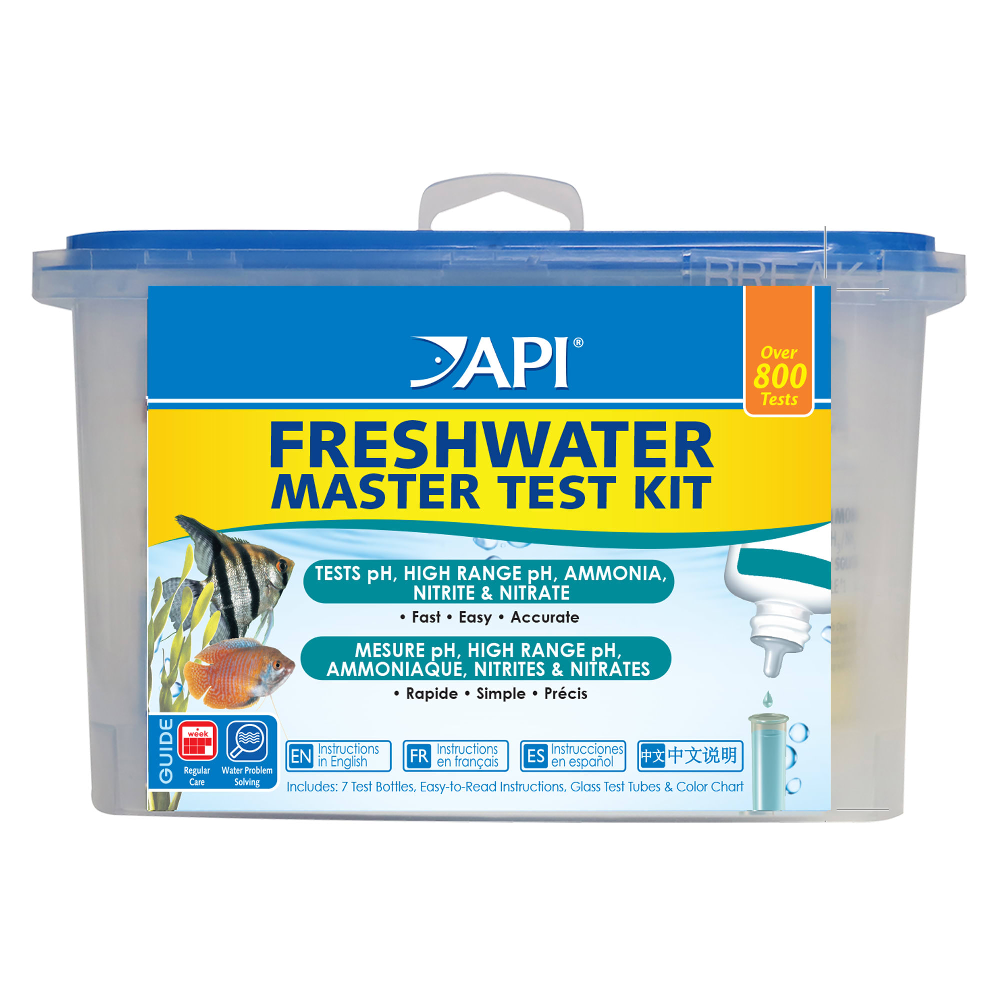 API Api Freshwater Ph Test Kit, 250 Tests Per Kit, 68 G, 1 Piece