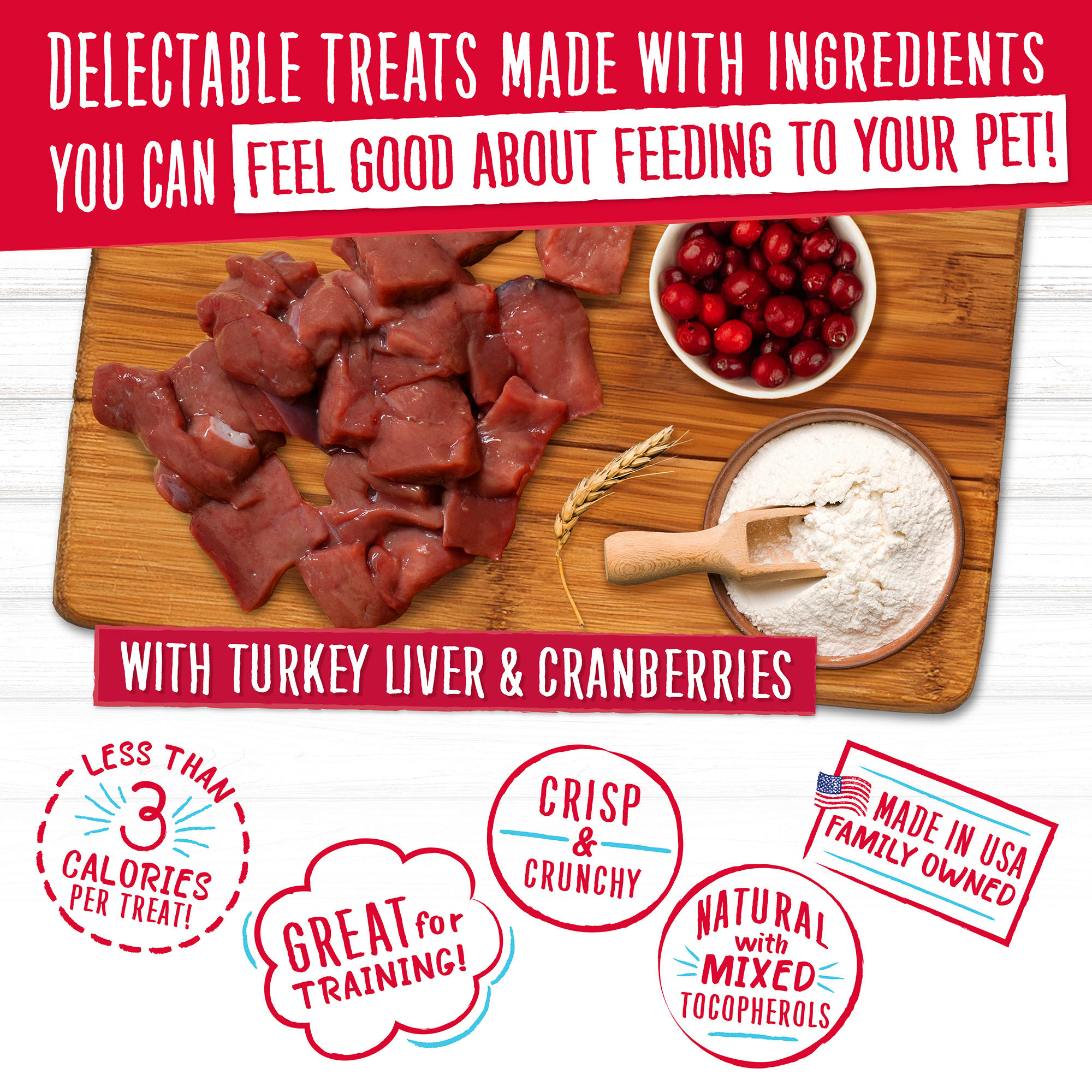 Charlee Bear Dog Treats with Turkey Liver Cranberries Petco