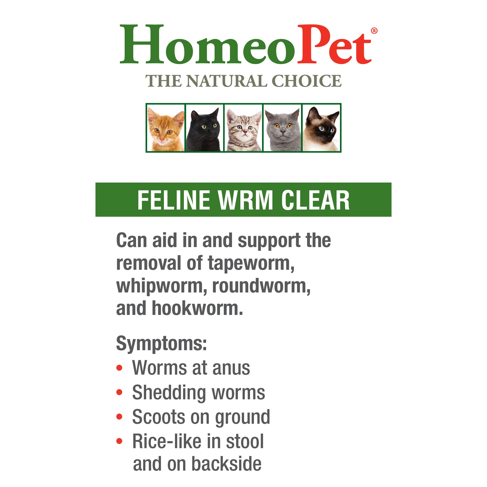 Homeopet wrm hotsell clear for cats