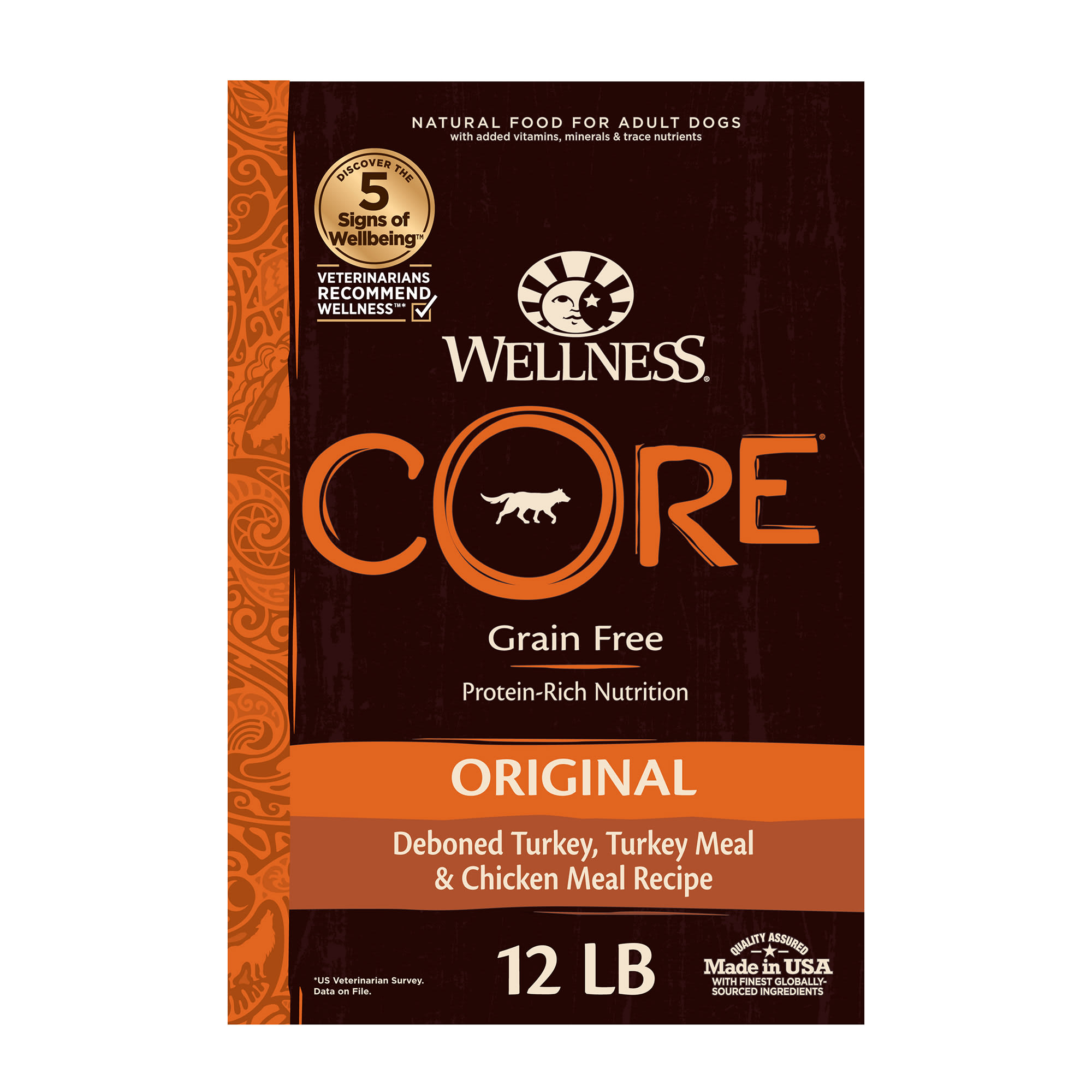 Natural grain free dry store dog food by wellness core