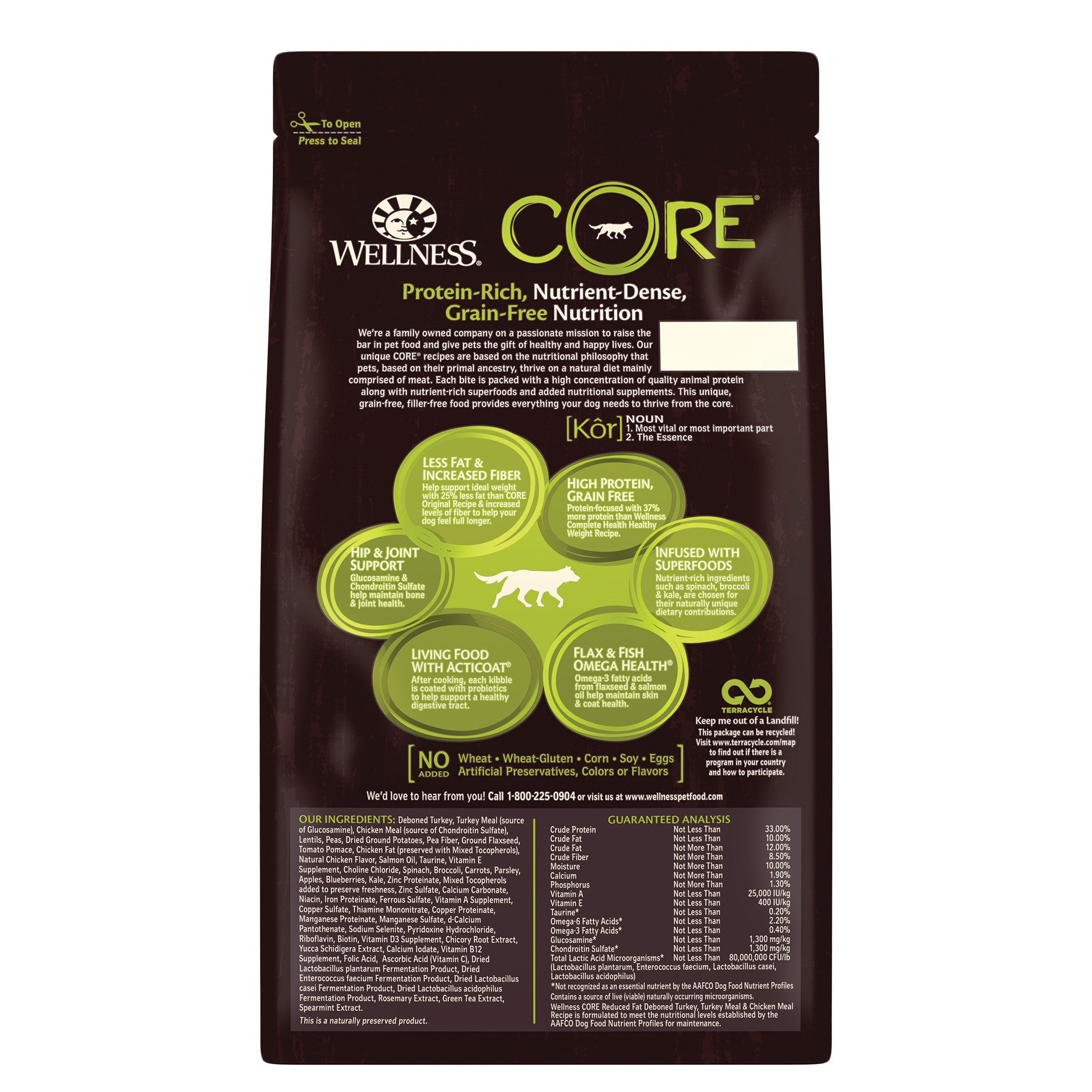 Wellness core reduced 2025 fat canned dog food