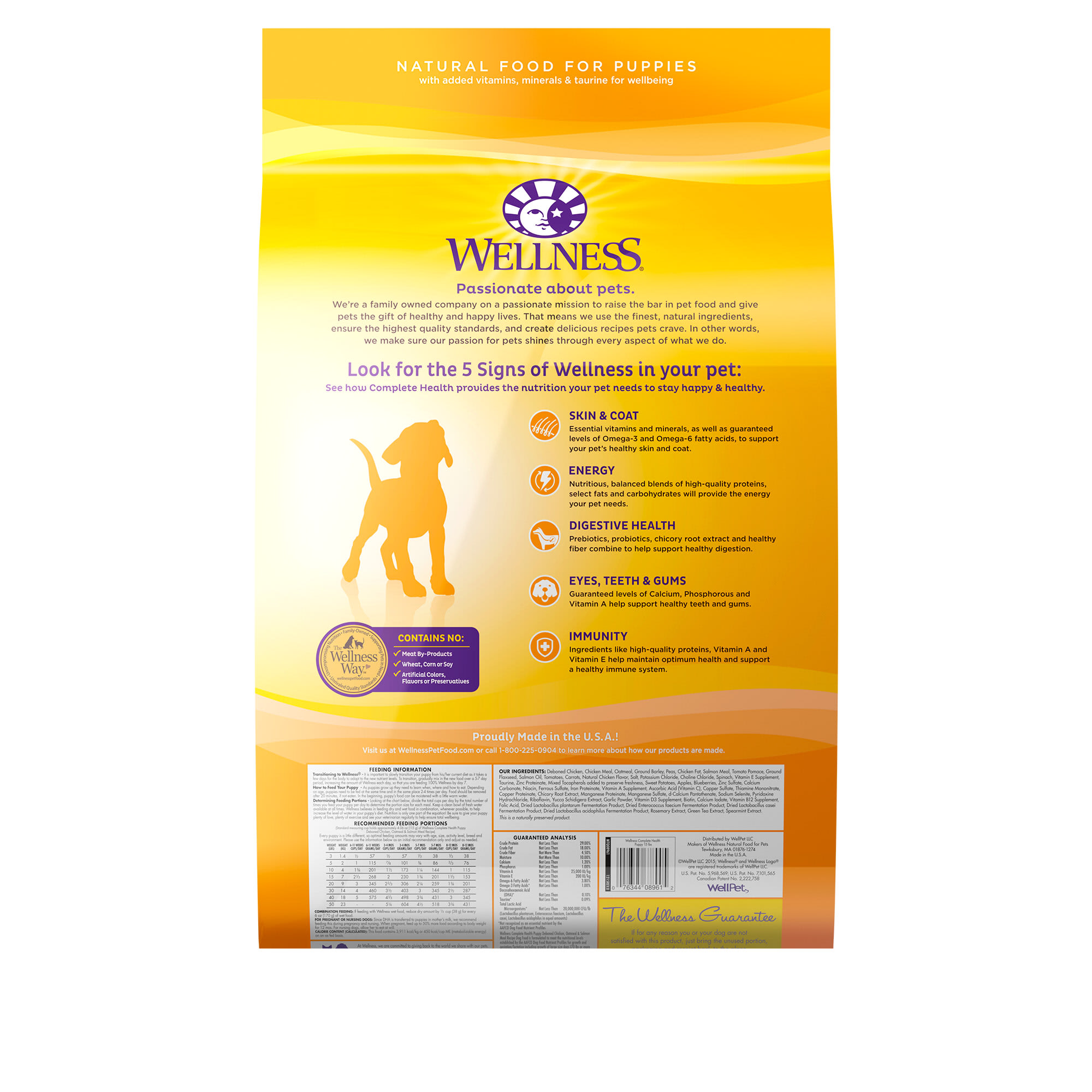 Wellness Complete Health Natural Puppy Health Recipe Dry Dog Food