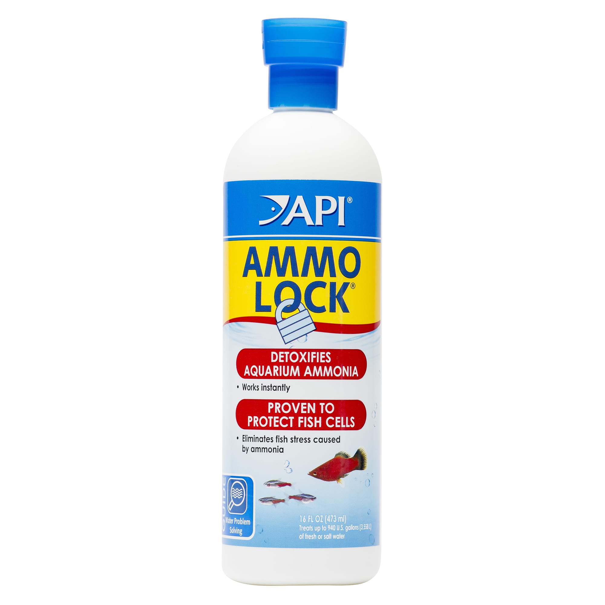 API AMMO-LOCK Freshwater and Saltwater Aquarium Ammonia Detoxifier 16-Ounce  Bottle