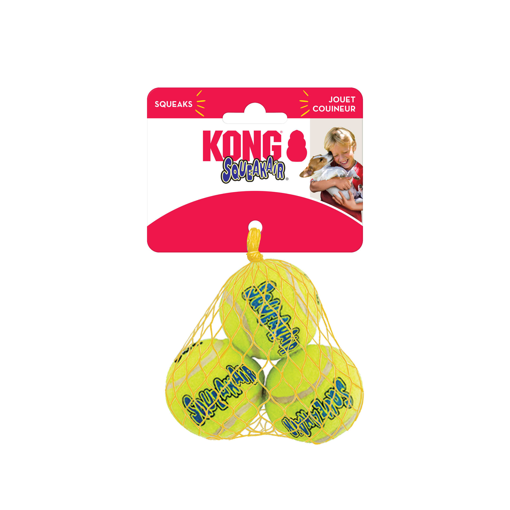 KONG SqueakAir Balls Dog Toy X Smal Pack of 3 Petco