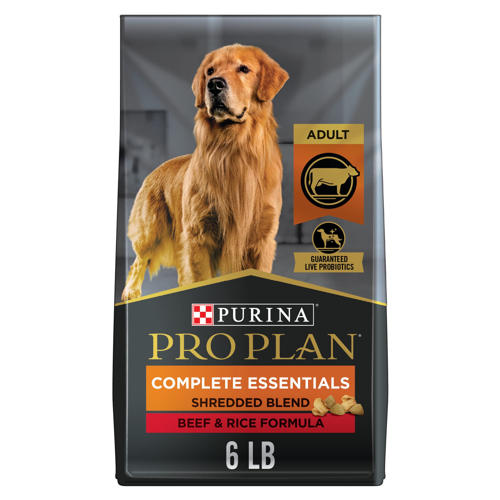 Purina Pro Plan High Protein with Probiotics Shredded Blend Beef & Rice