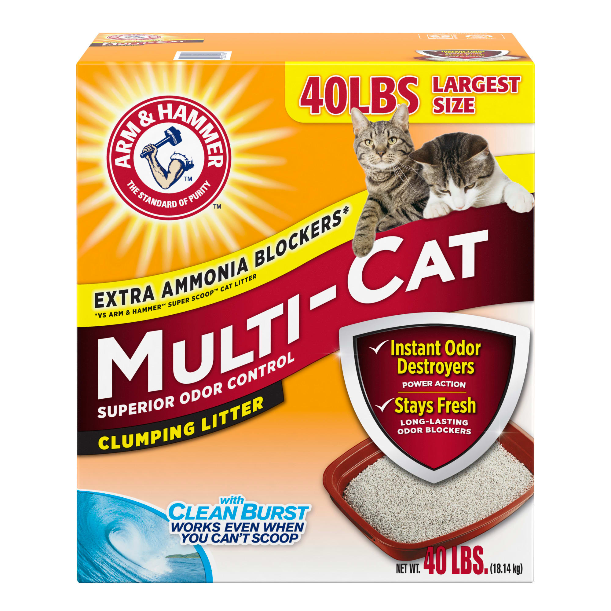 Arm & Hammer MultiCat Superior Odor Control Scented Clumping Cat