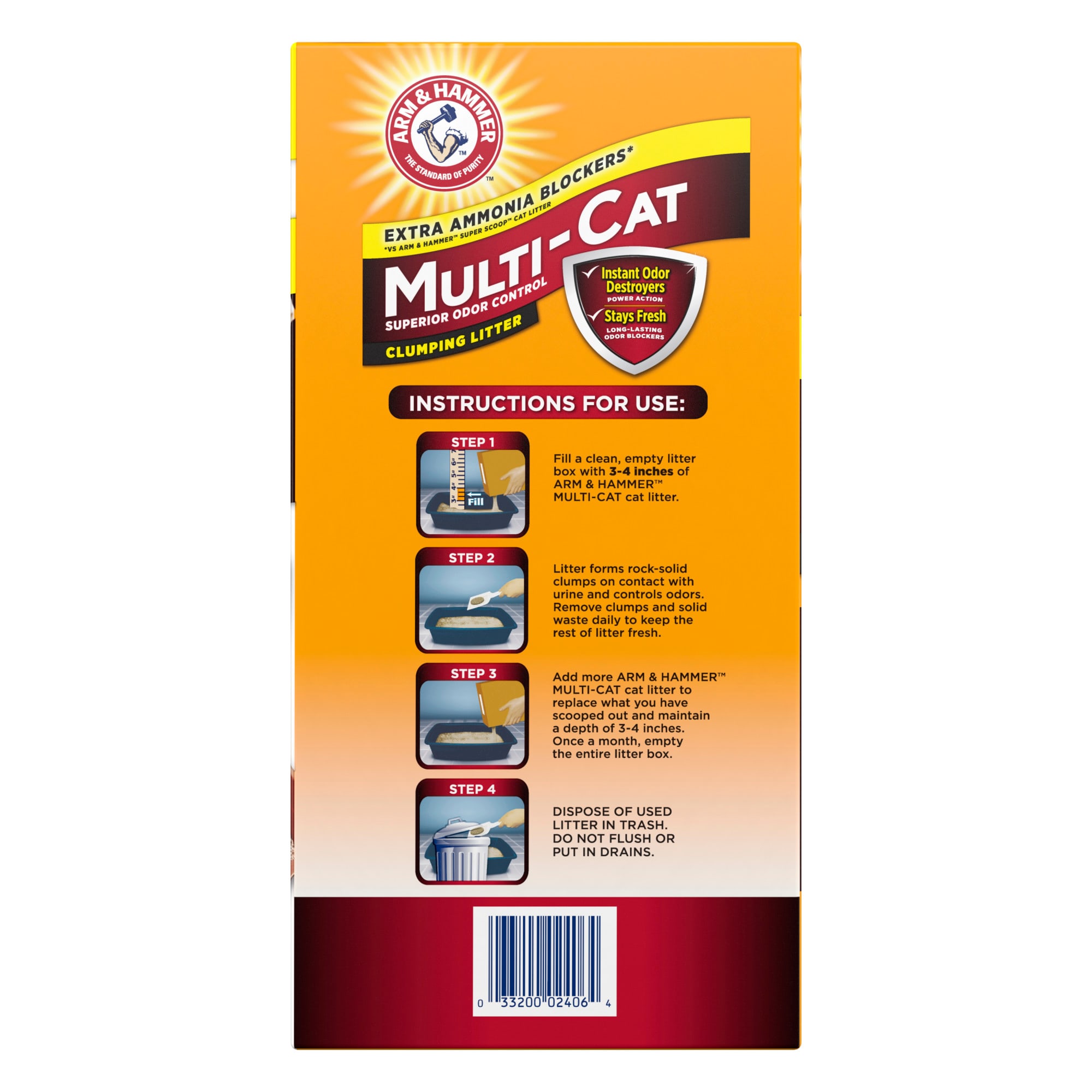 Arm and hammer double cheap duty cat litter 40 lbs