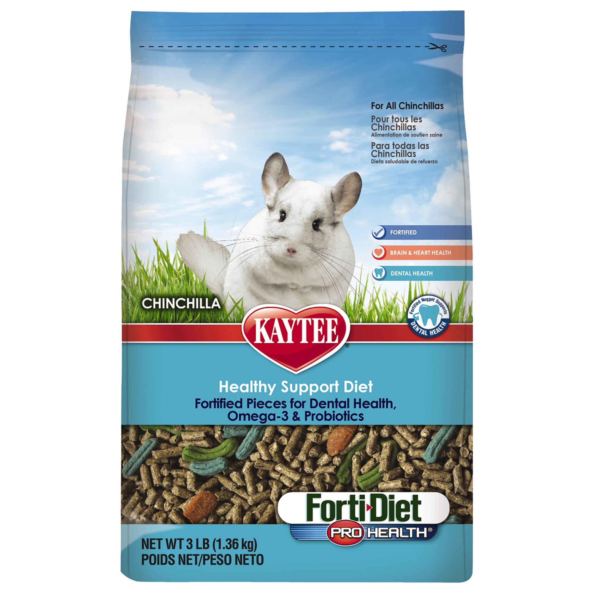 Kaytee Forti Diet Pro Health Chinchilla Food 3 Lbs Petco