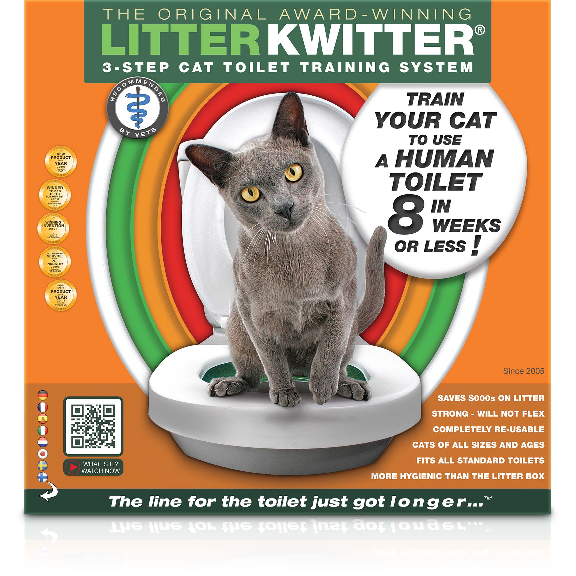 Toilet training your outlet cat