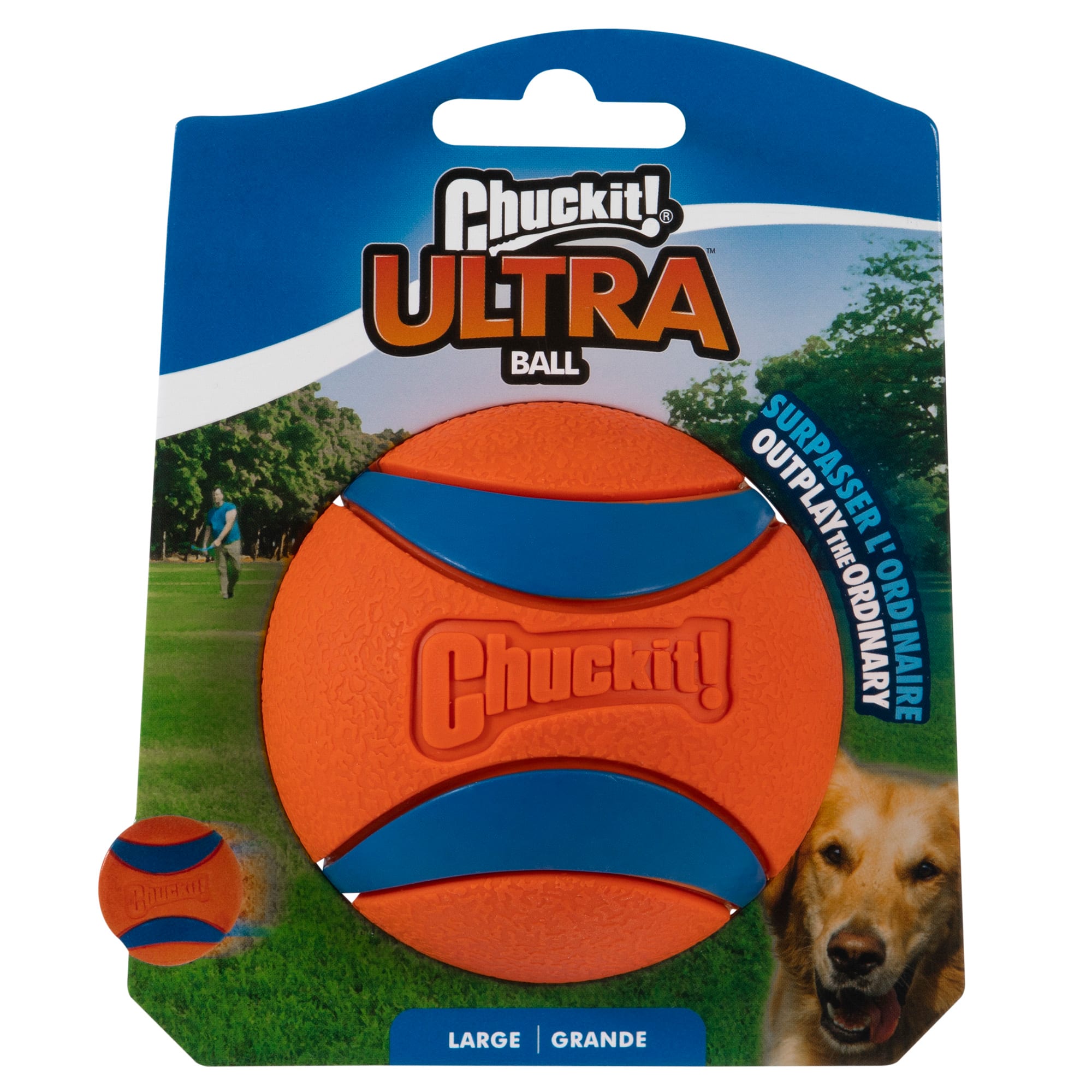 Chuckit Ultra Ball for Dogs Orange Blue XL