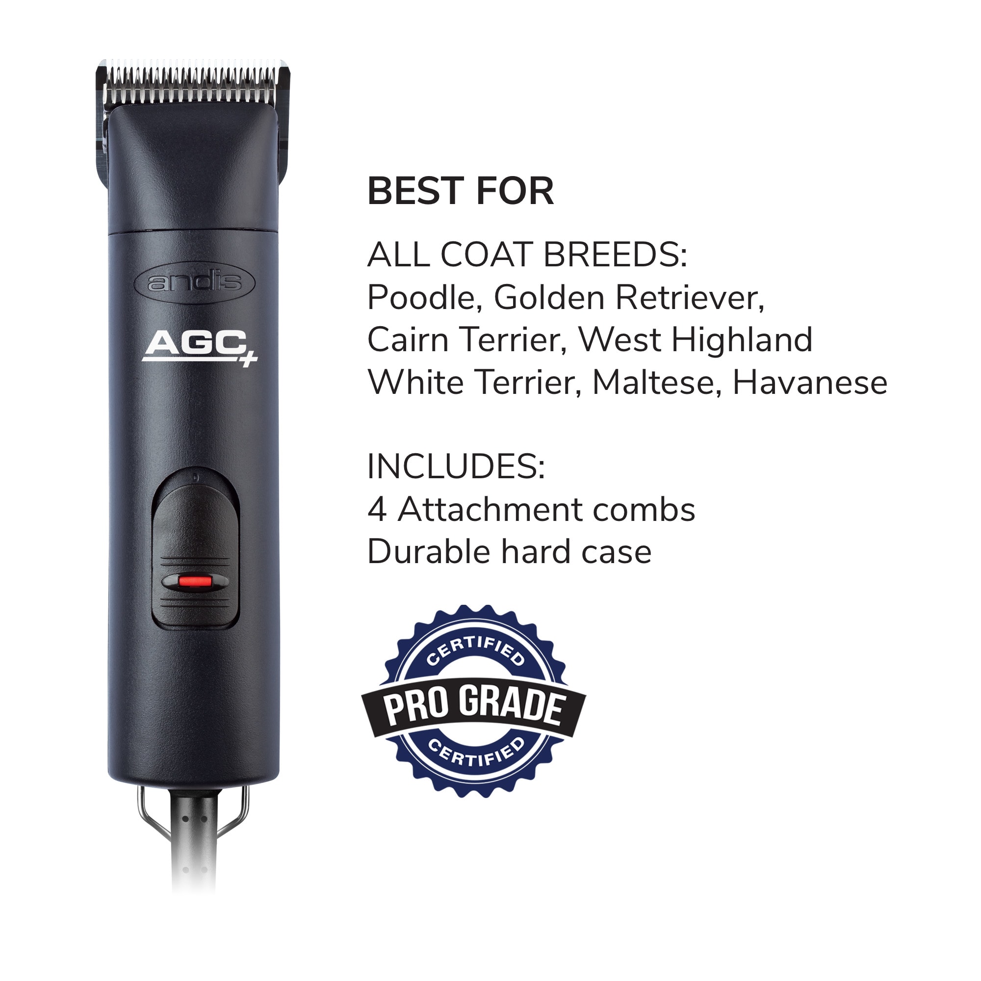 Andis agc 2 shop speed clipper combs