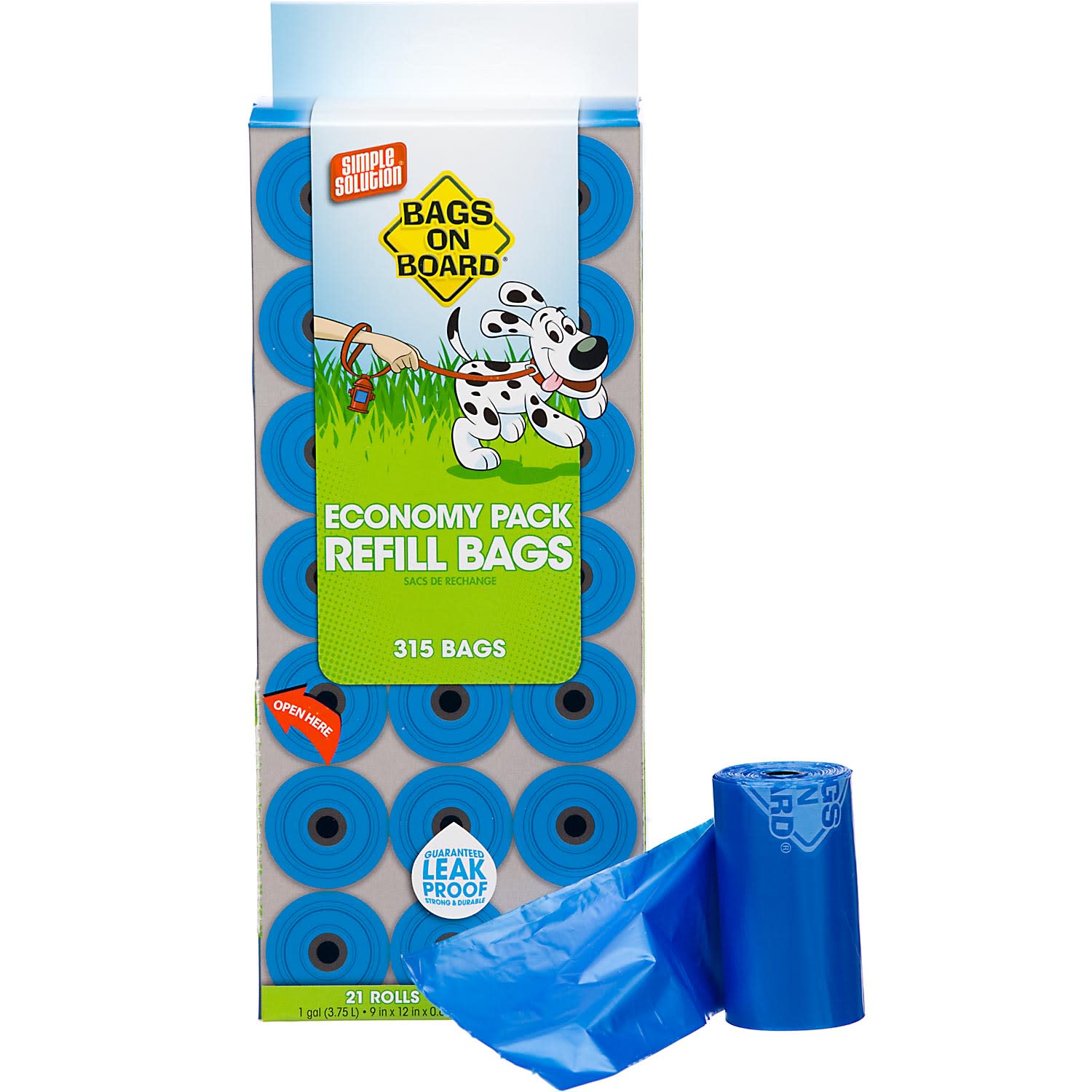 Bags on Board Doggie Clean-Up Bags, 315 Count