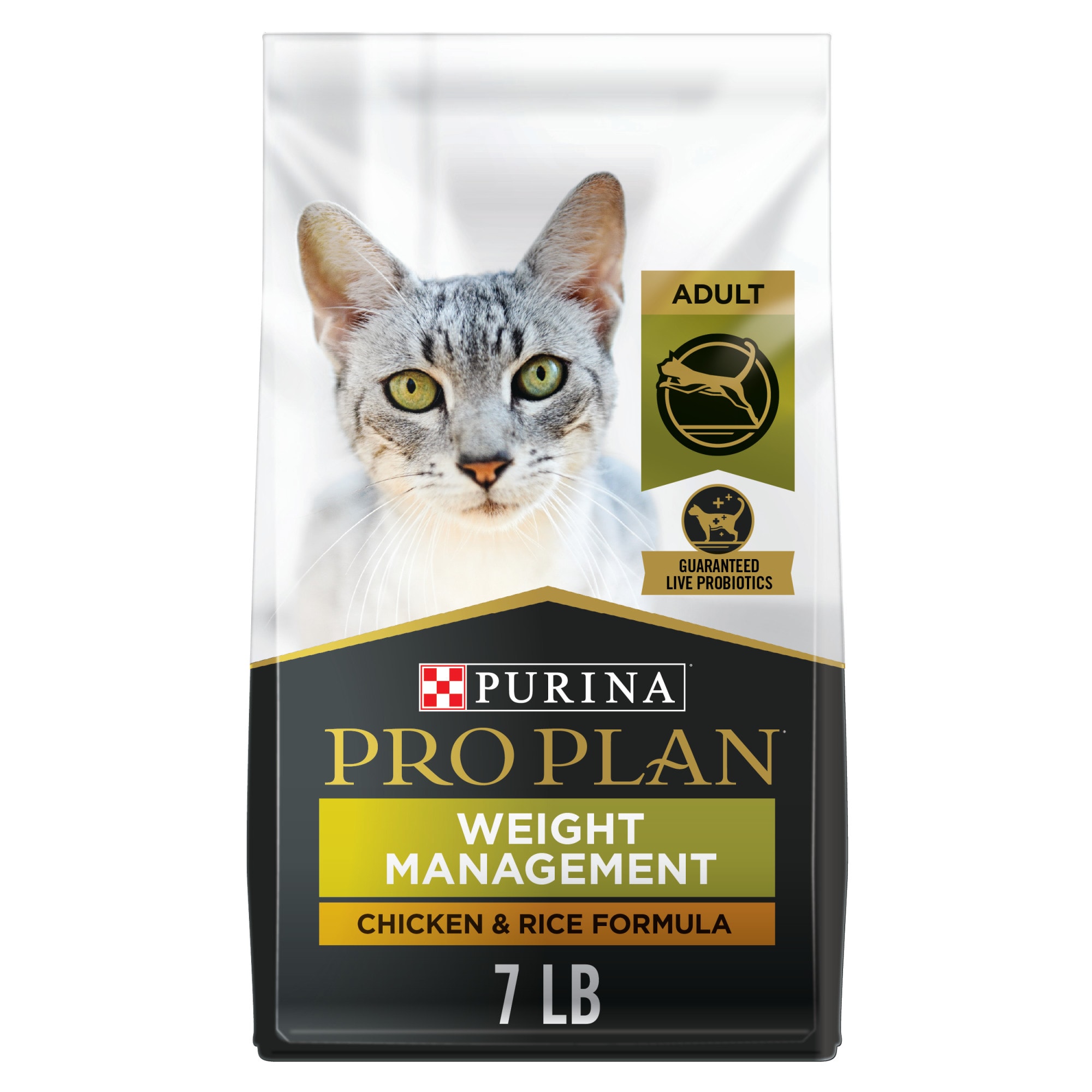 Purina Pro Plan Weight Control Chicken Rice Formula Dry Cat Food 7 lbs