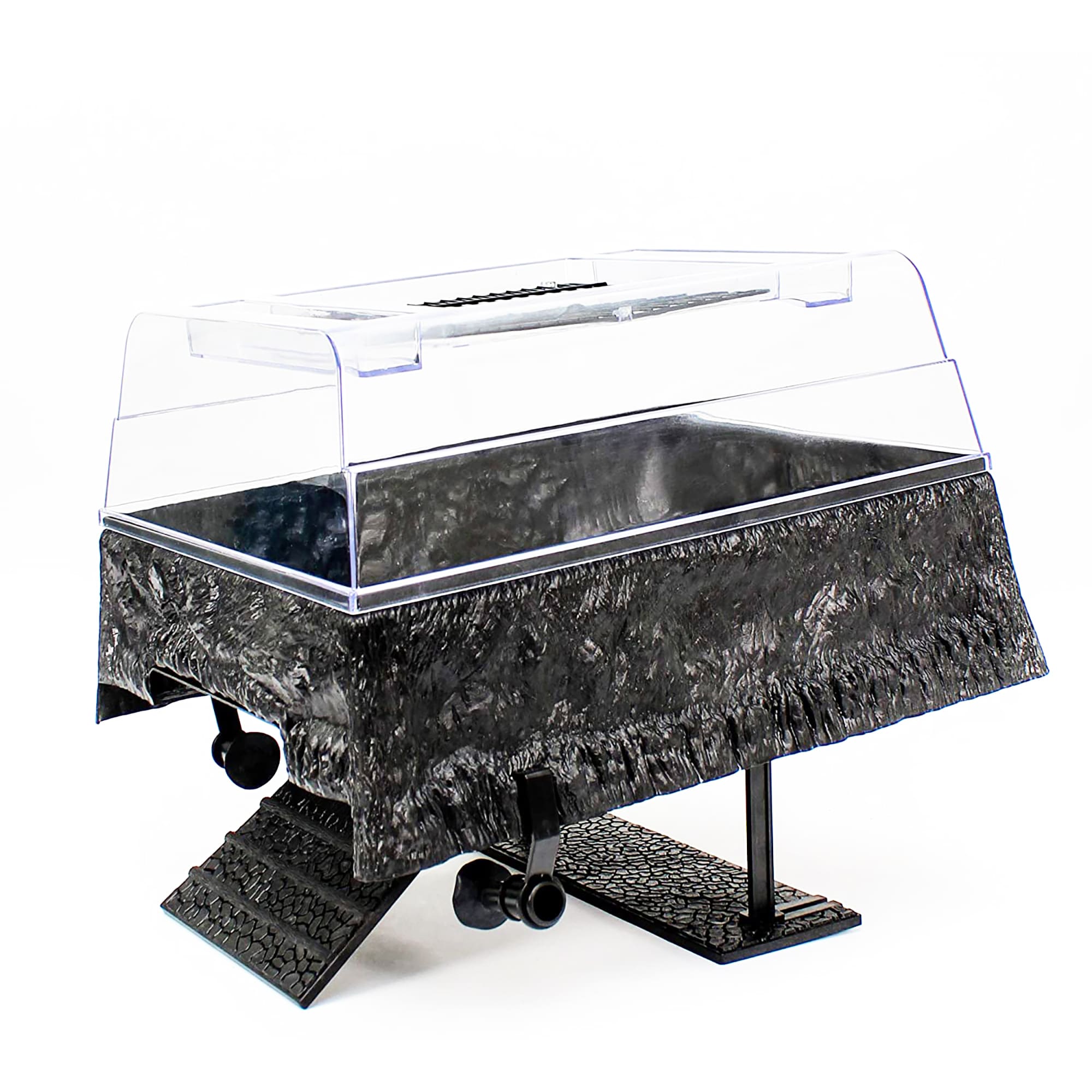 Muelle de tortuga Topper Basking plataforma pasos caja de alimentación luz  UV bajo filtro de agua 3…