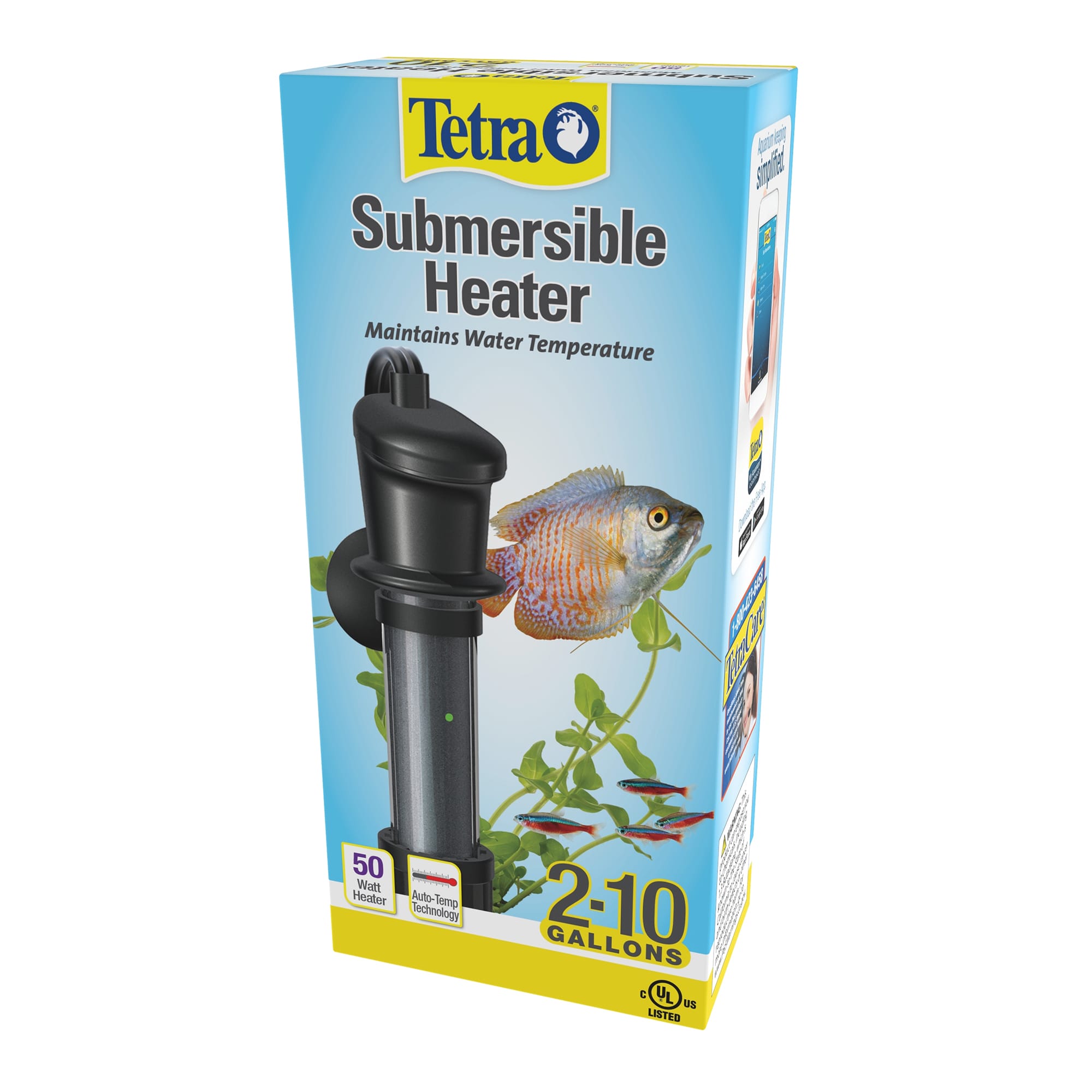 Tetra HT10 Submersible Aquarium Heater 50 Watts Petco