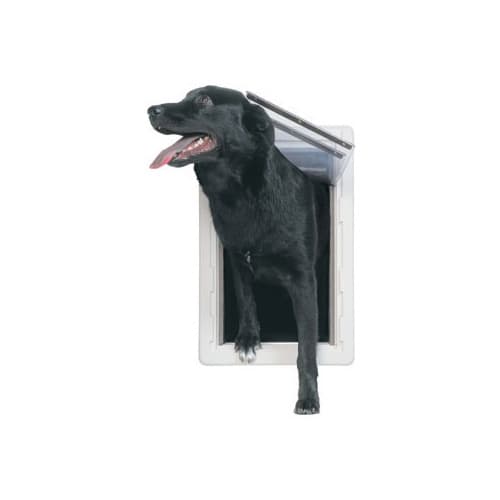 Perfect Pet All Weather Series Insulated Pet Door, 9.75 x 17, X-Large, White