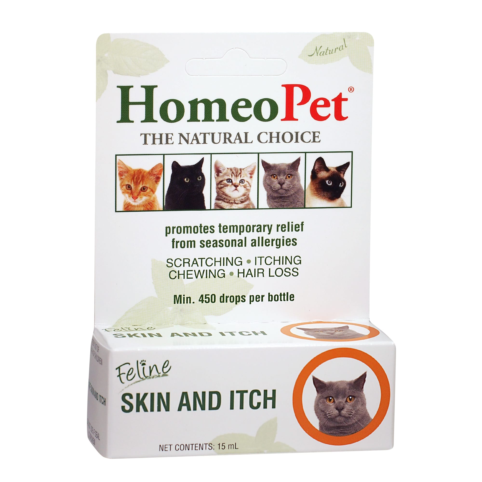 Homeopet Feline Skin Itch Natural Cat Coat Enhancer Petco