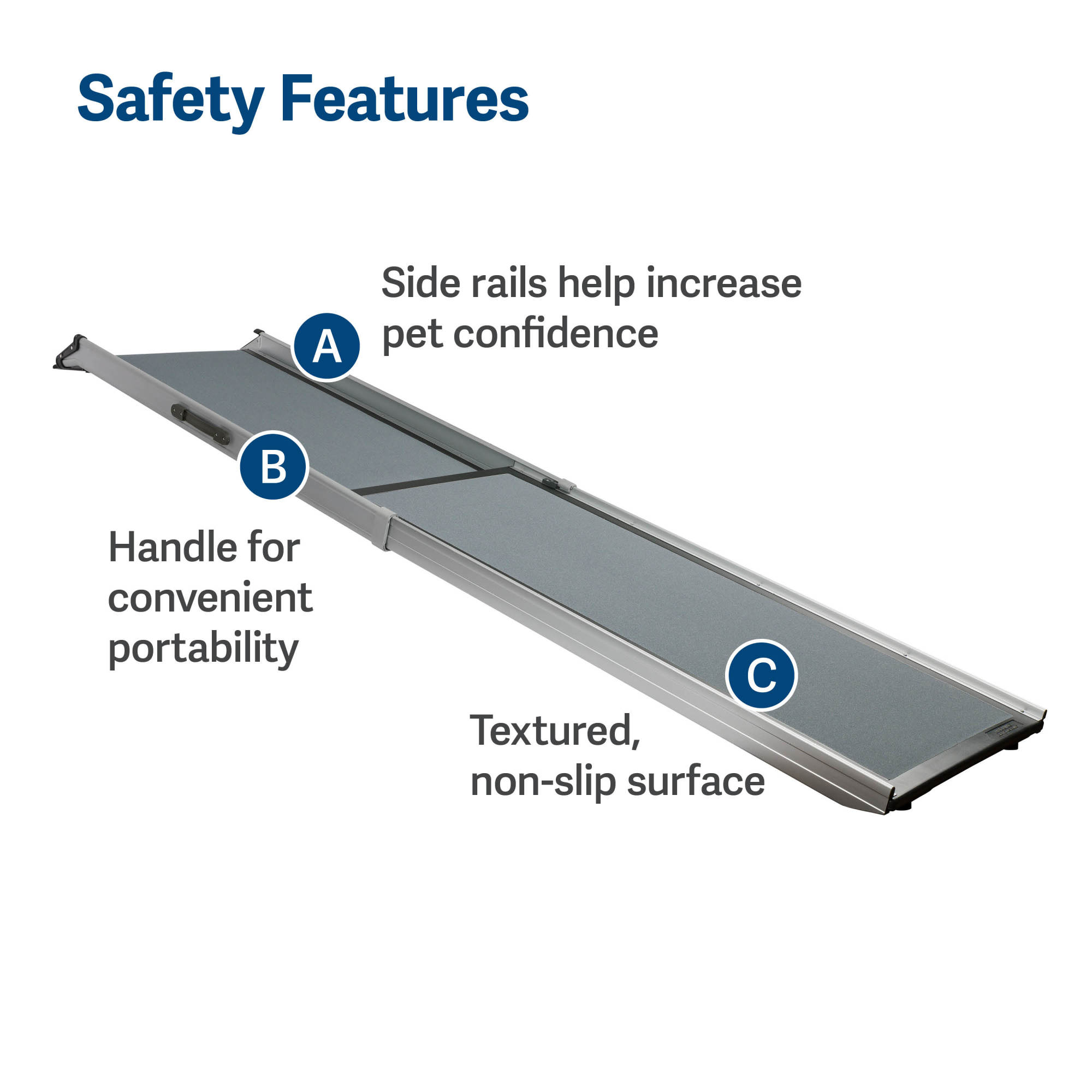 PetSafe Rampe télescopique extra longue, latéral…