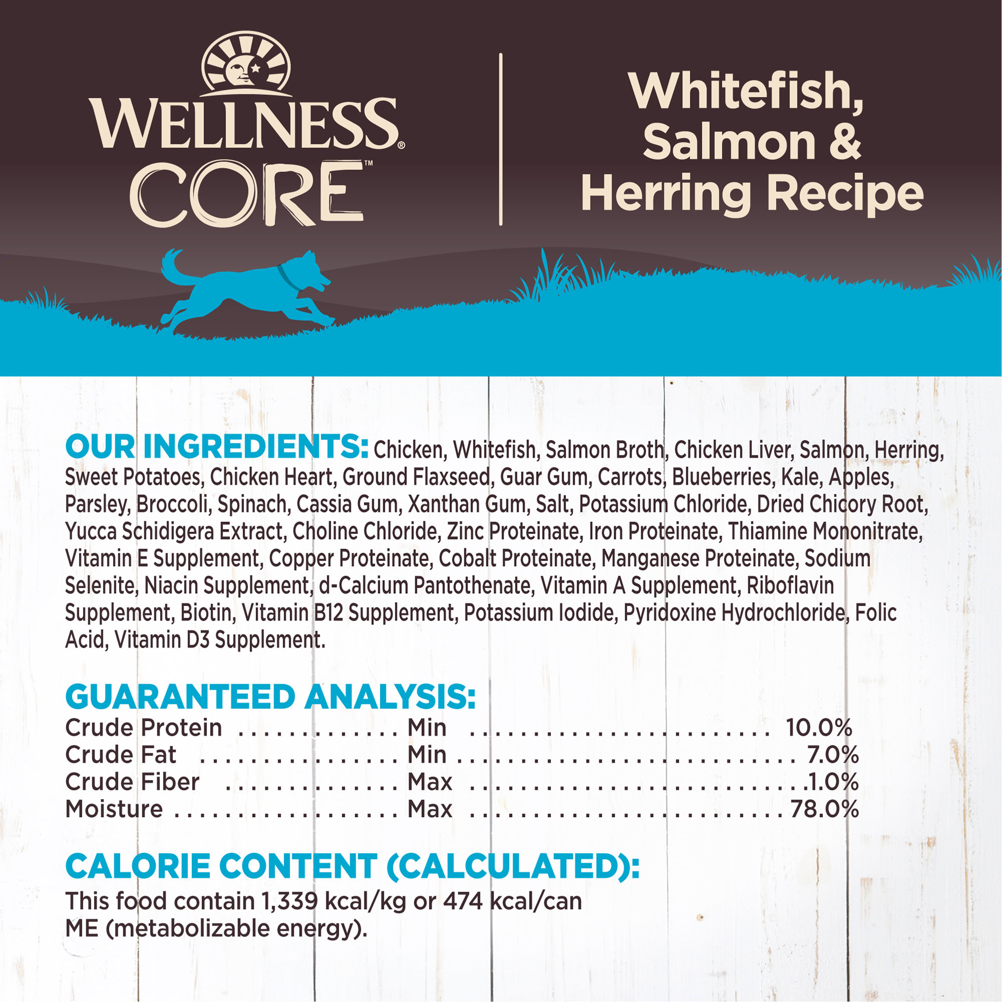 Wellness CORE Natural Grain Free Salmon Whitefish Herring