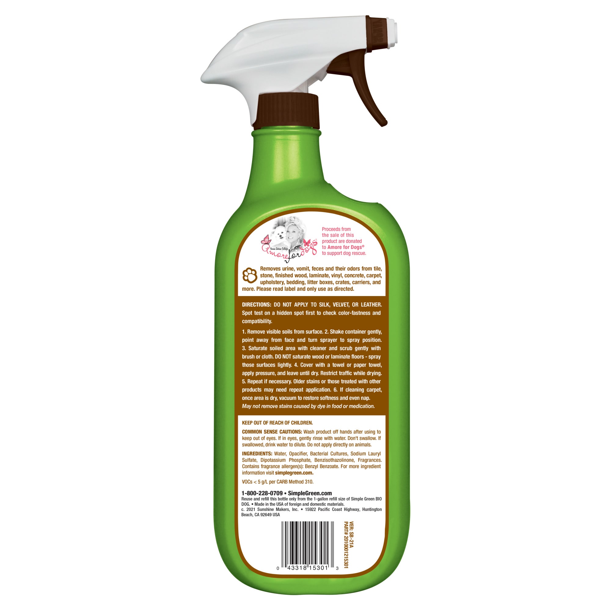 Simple green pet outlet odor remover