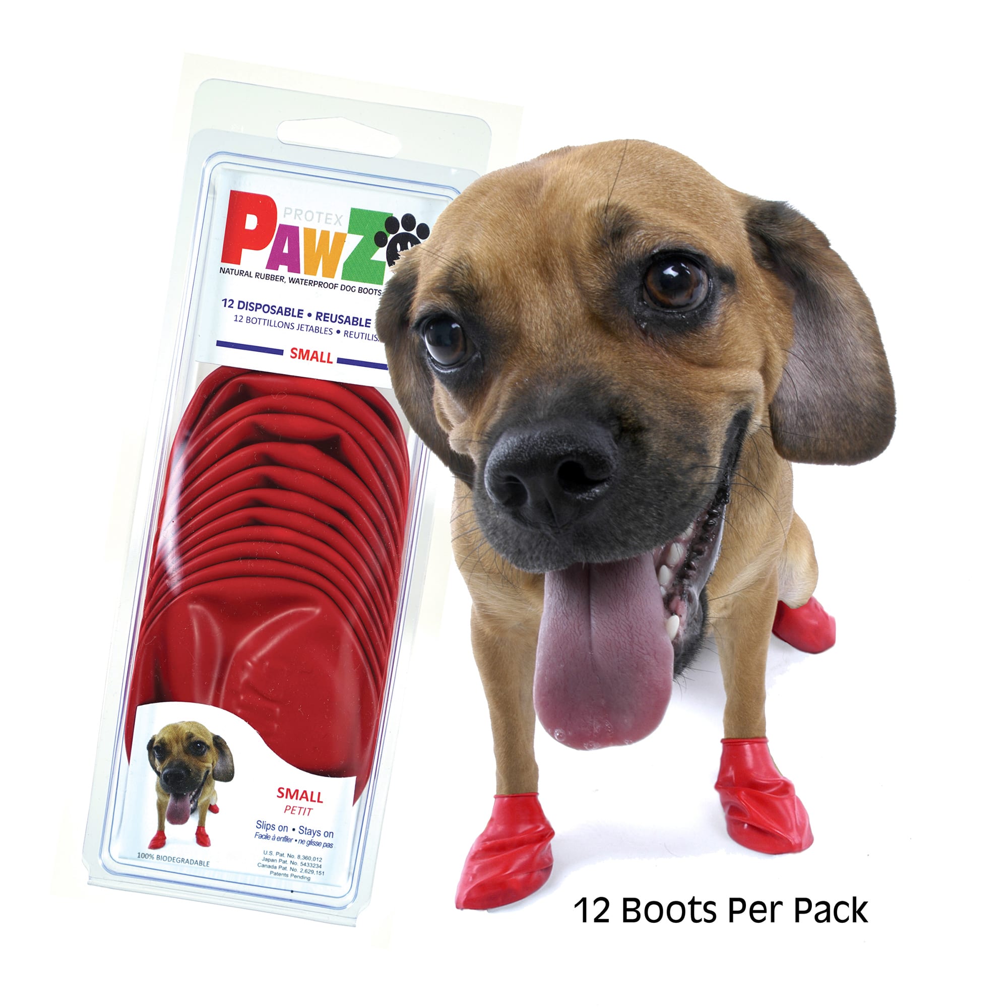 Black Pawz Dog Boots XS,12 Pack