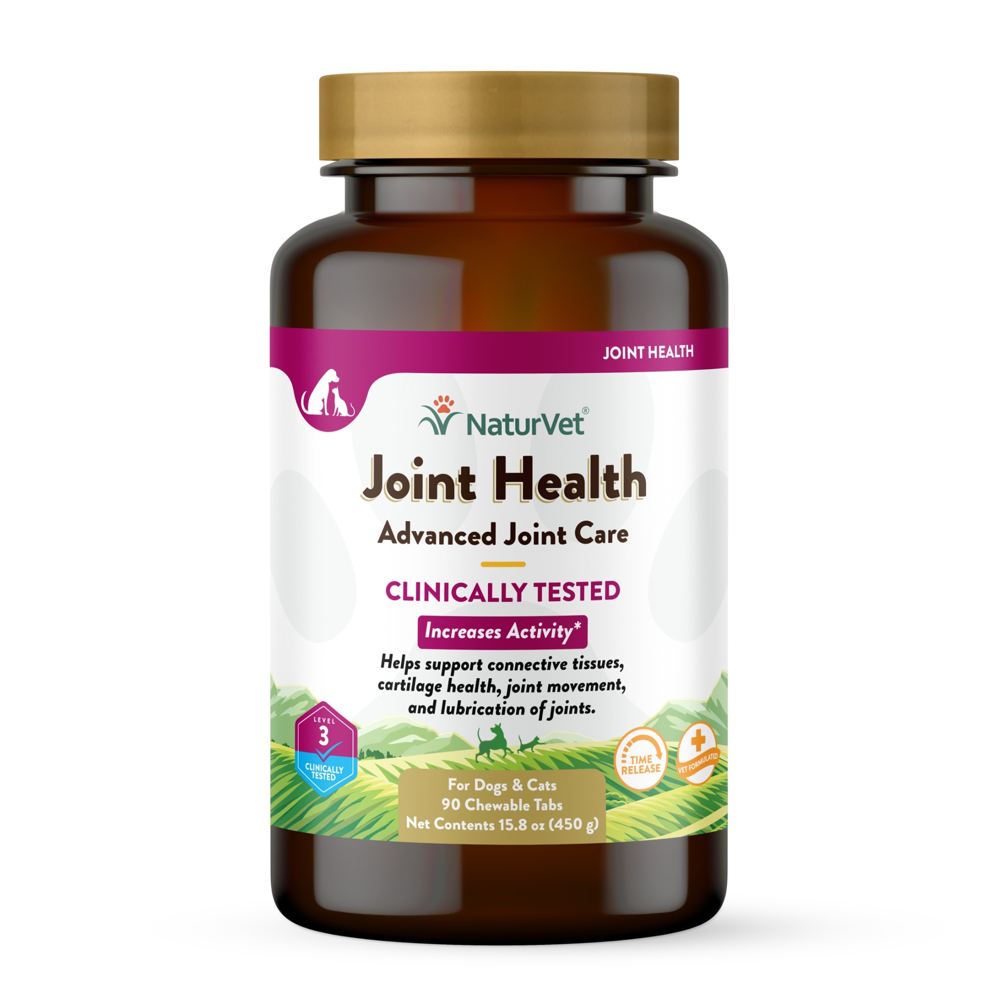 NaturVet Joint Health Time Release Level-3 Supreme Hip & Joint Dog  Supplement