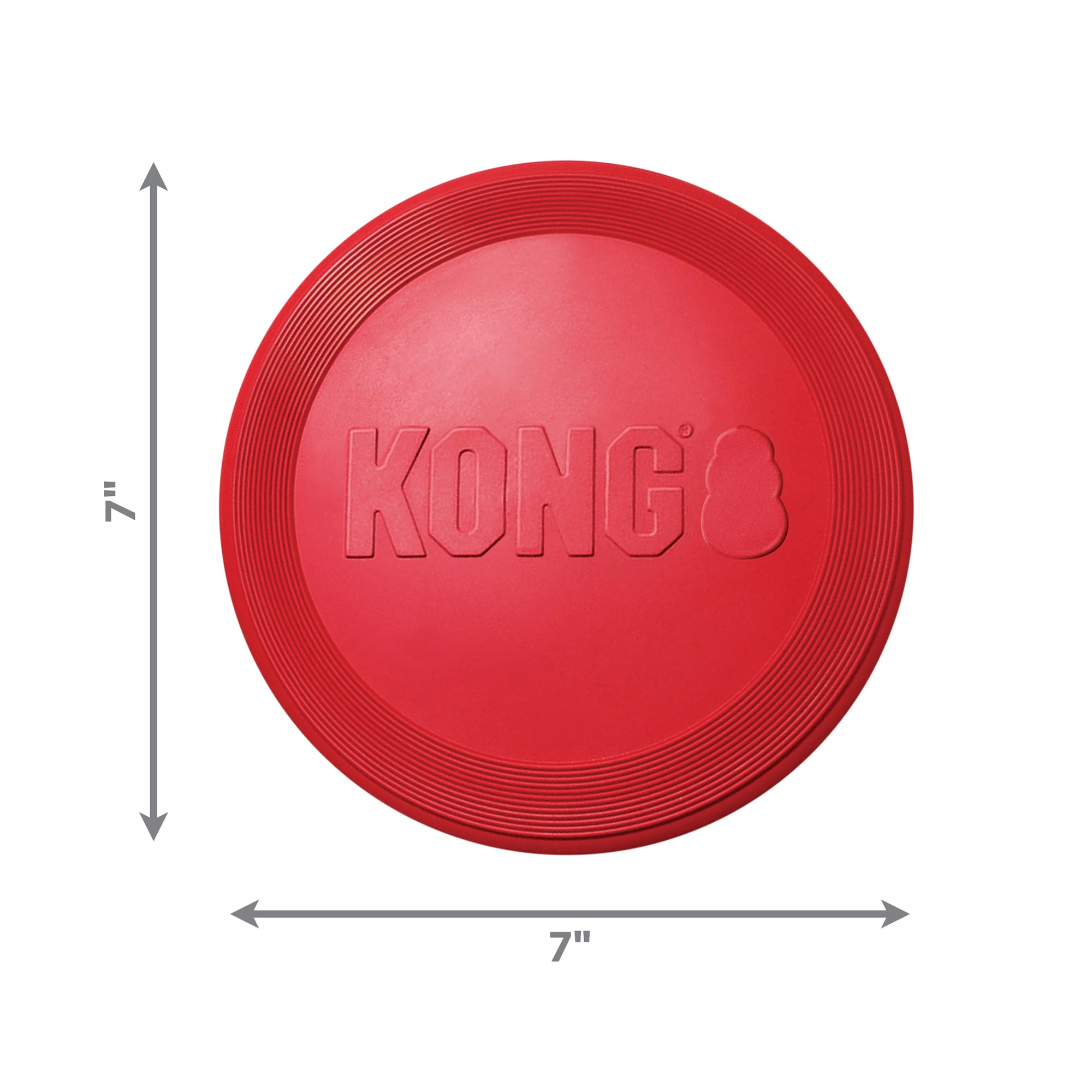 KONG Extreme Frisbee Flyer LARGE 10 Soft Rubber Dog Fetch Toy