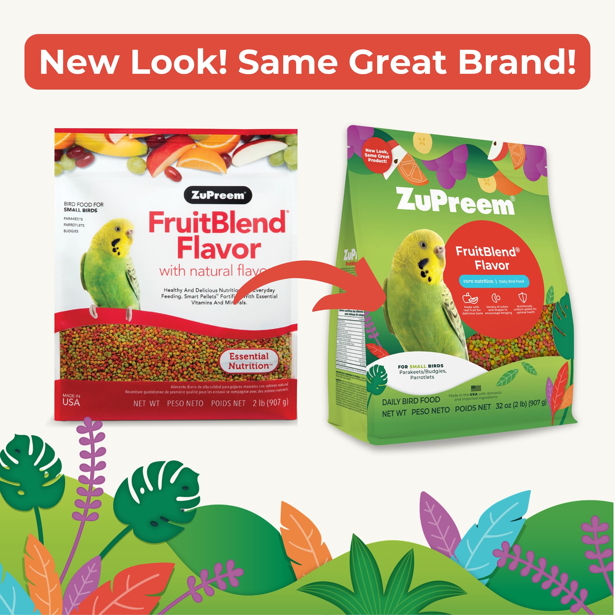 ZuPreem AvianMaintenance FruitBlend Bird Diet for Small Birds | Petco