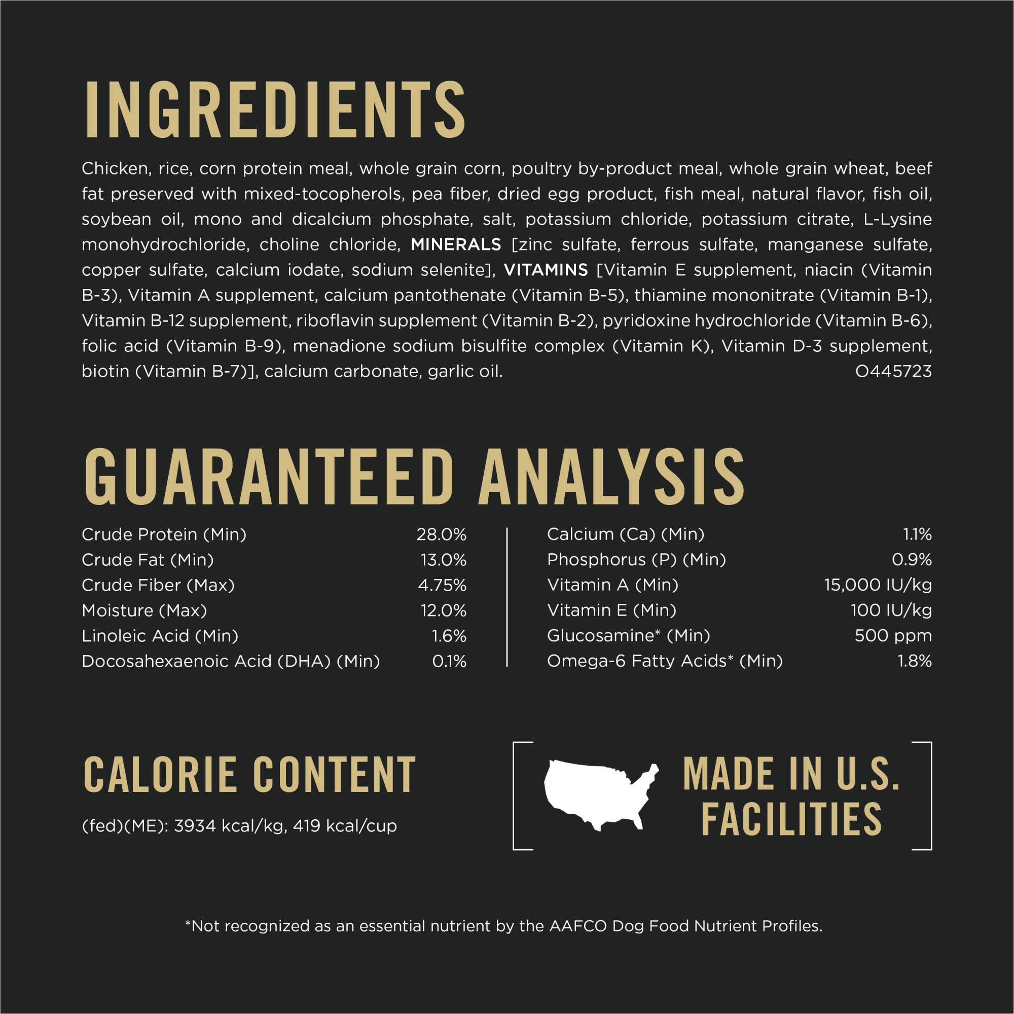 Pro plan 2025 ingredients list