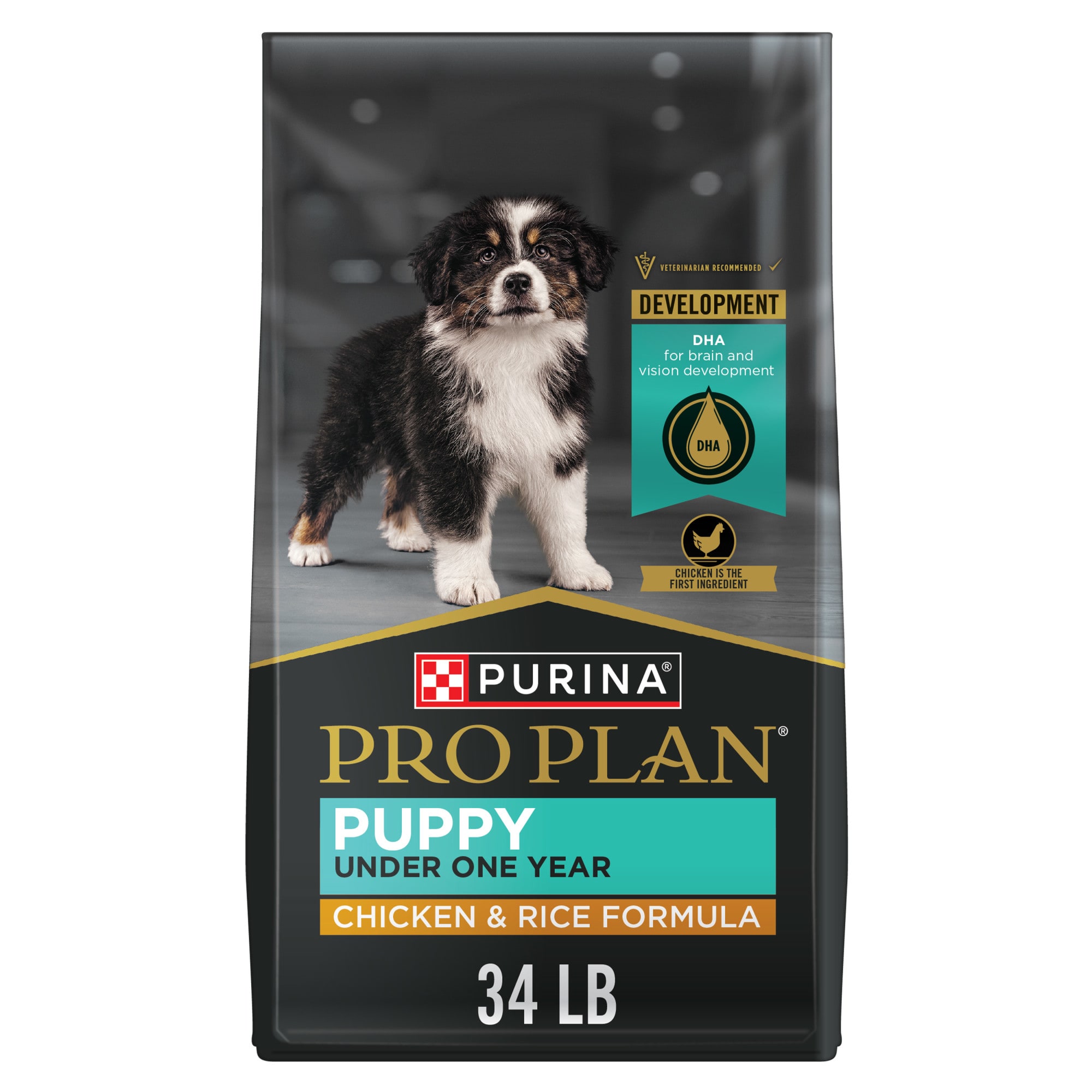 Purina Pro Plan High Protein Chicken and Rice Formula Dry Puppy Food 34 lbs