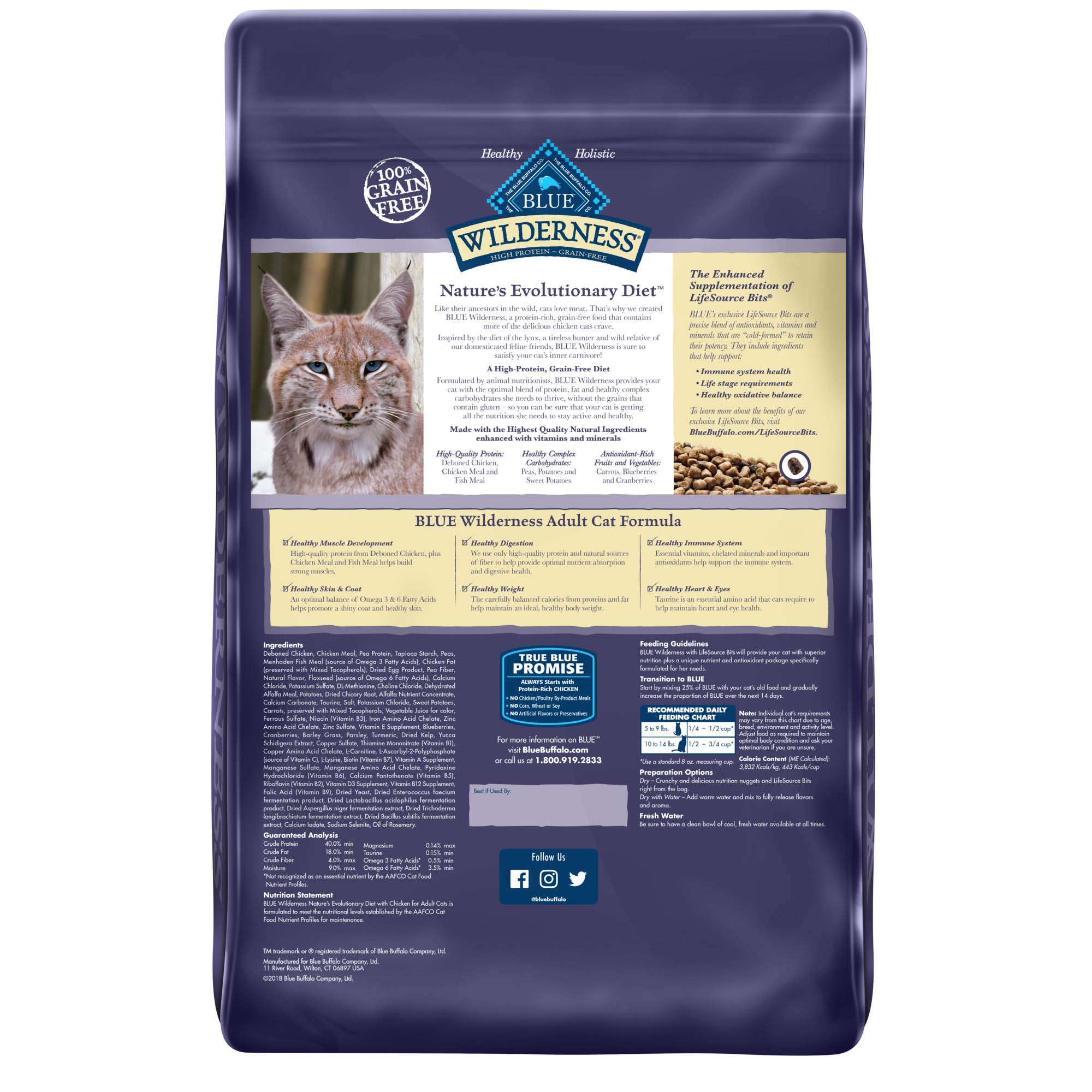 Blue buffalo wilderness high shop protein dry cat food