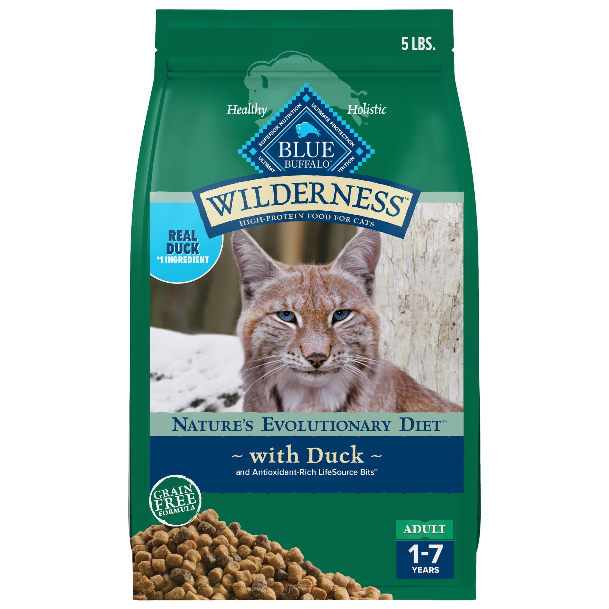 Blue Buffalo Wilderness Duck High Protein Grain Free Cat Food 11 lbs from Petco