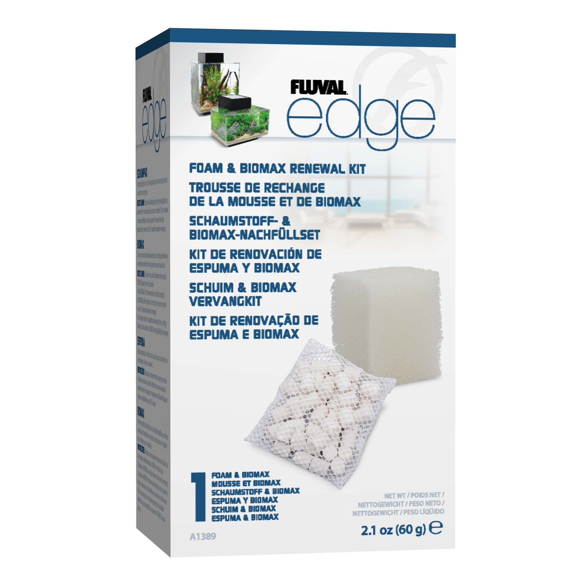 Fluval Edge Foam & BIOMAX renewal kit