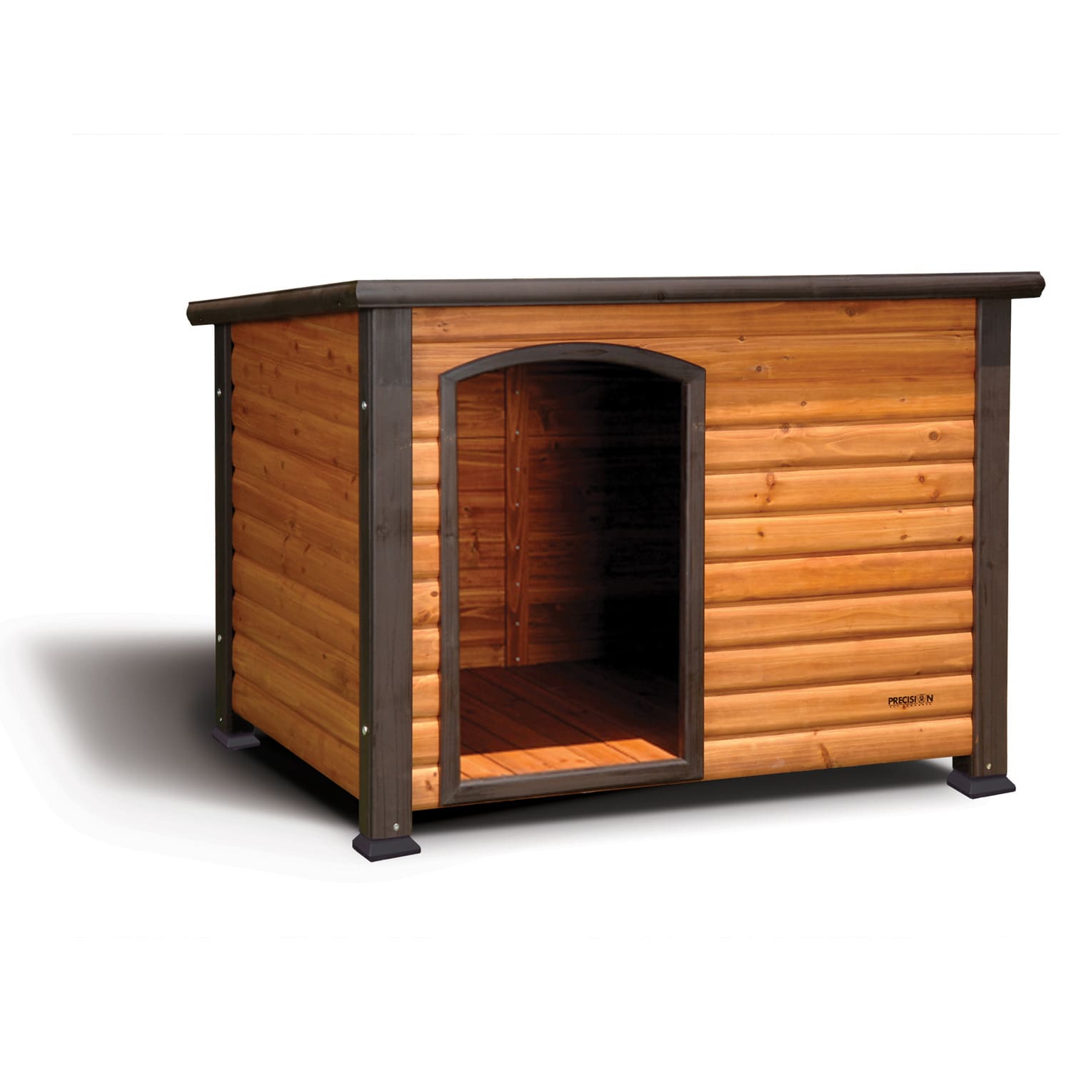 precision pet extreme log cabin dog house